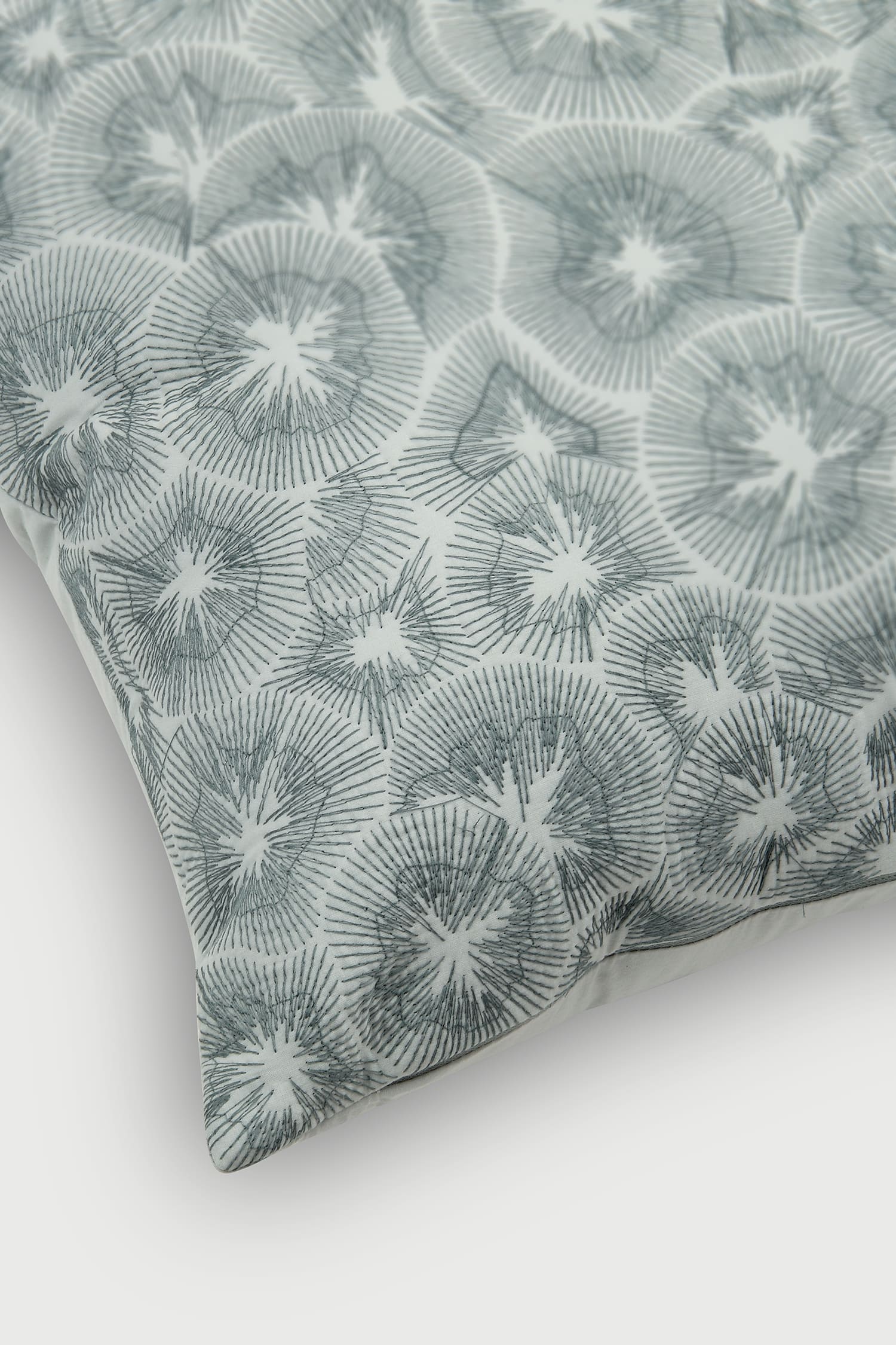 Kiwi Baby Blue Cotton Cushion Cover