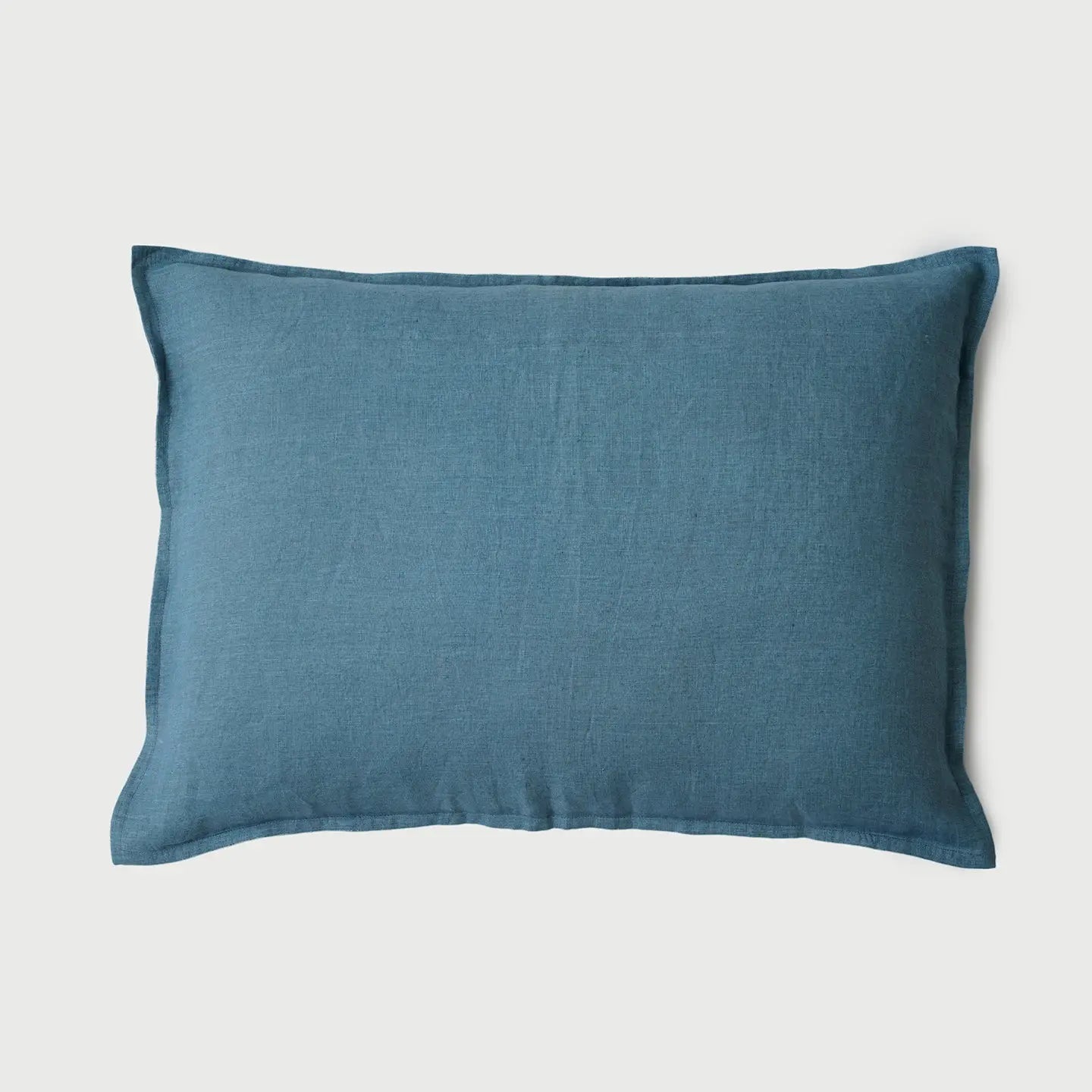Azure Linen Pillow Cover SanctuaryLiving