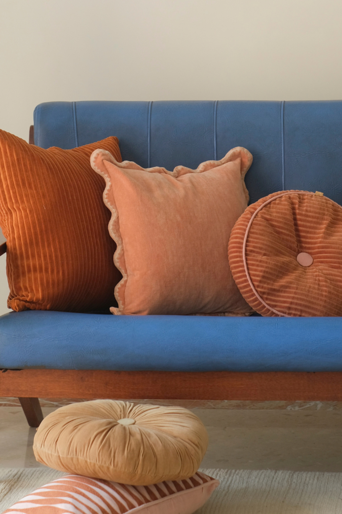 Mirage Scallop Apricot Cushion Cover