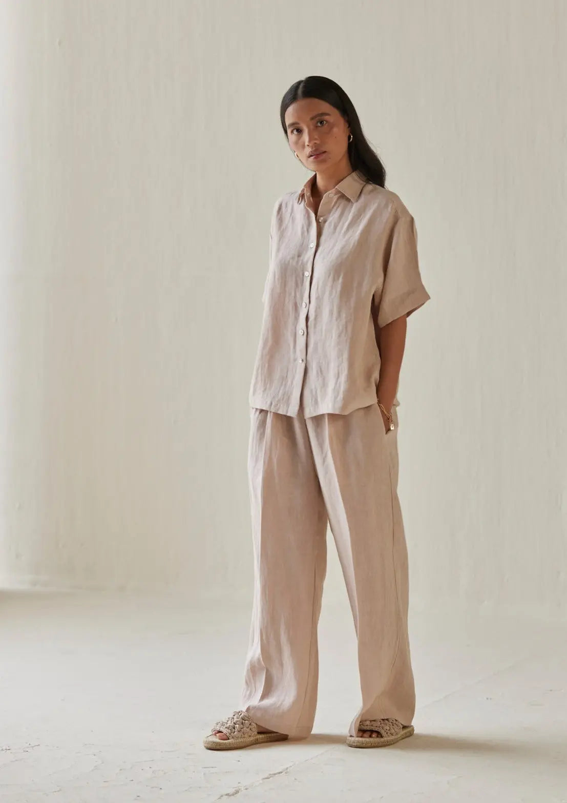 Oasis Linen Pink Co-ord Set SanctuaryLiving