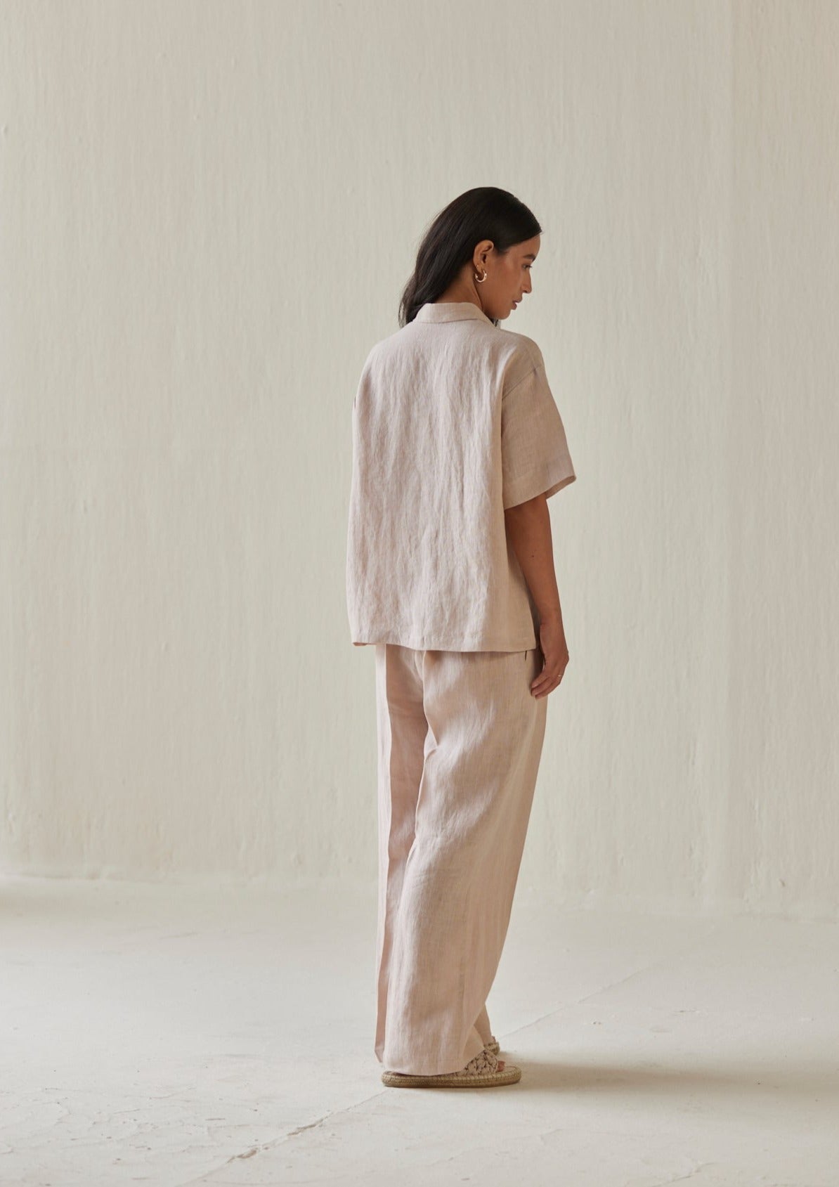 Oasis Linen Pink Shirt