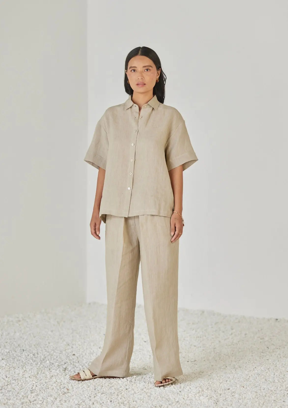 Oasis Linen Flax Co-ord Set SanctuaryLiving