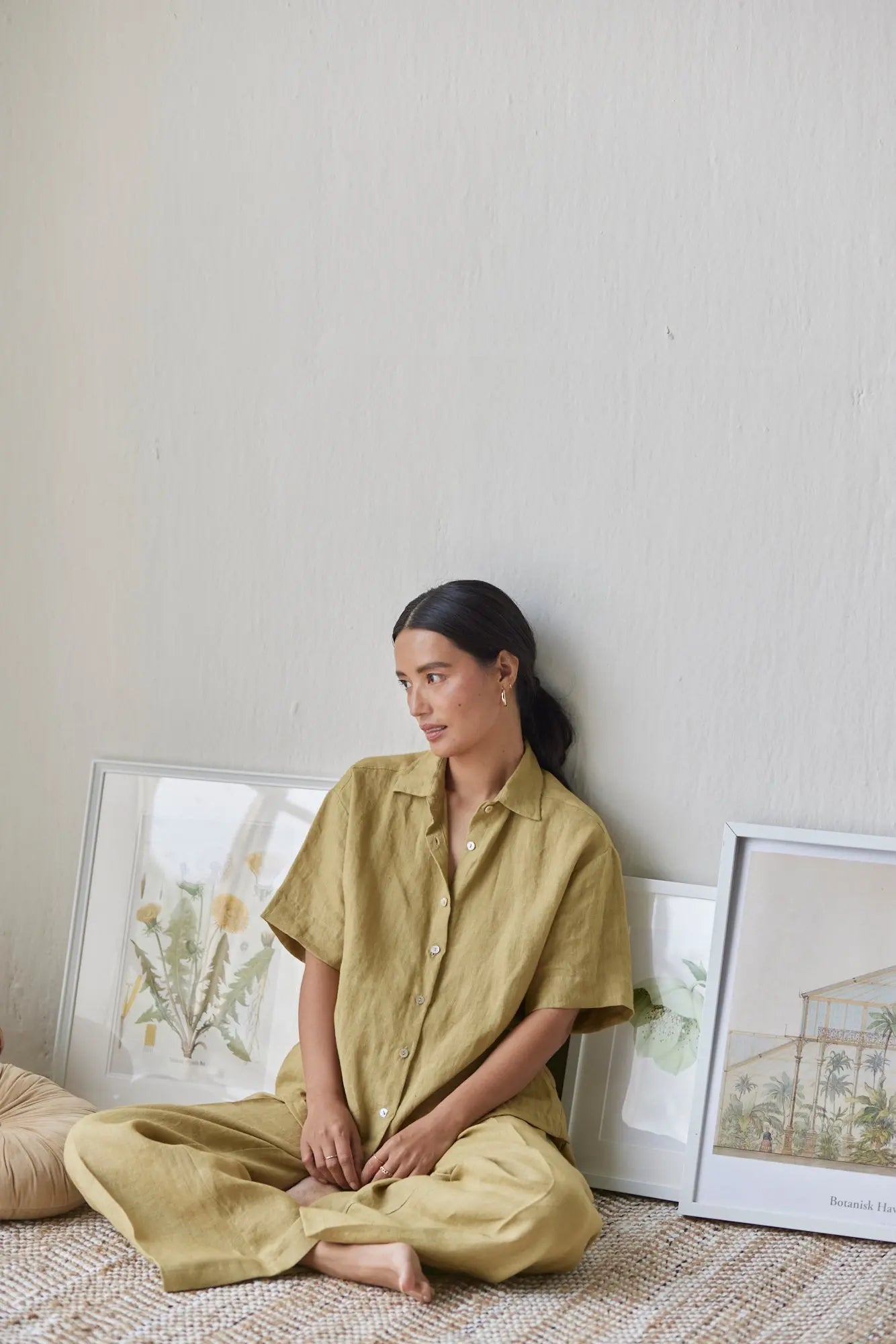 Oasis Linen Ochre Shirt SanctuaryLiving