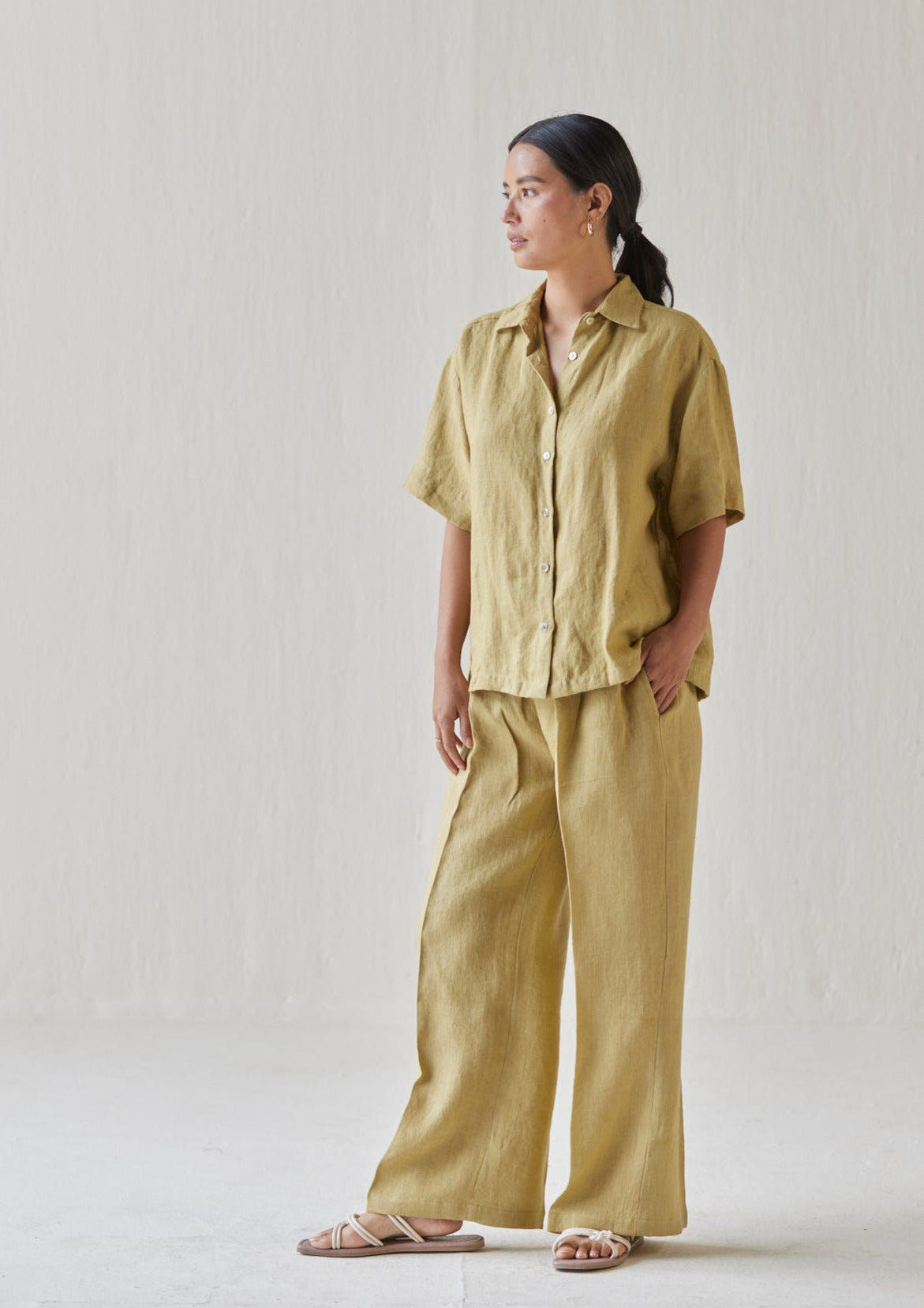 Oasis Linen Ochre Co-ord Set