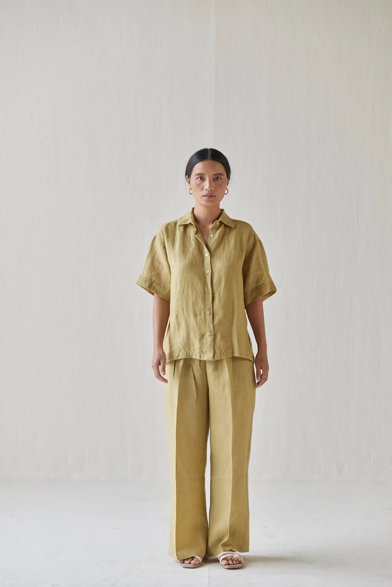 Oasis Linen Ochre Co-ord Set SanctuaryLiving