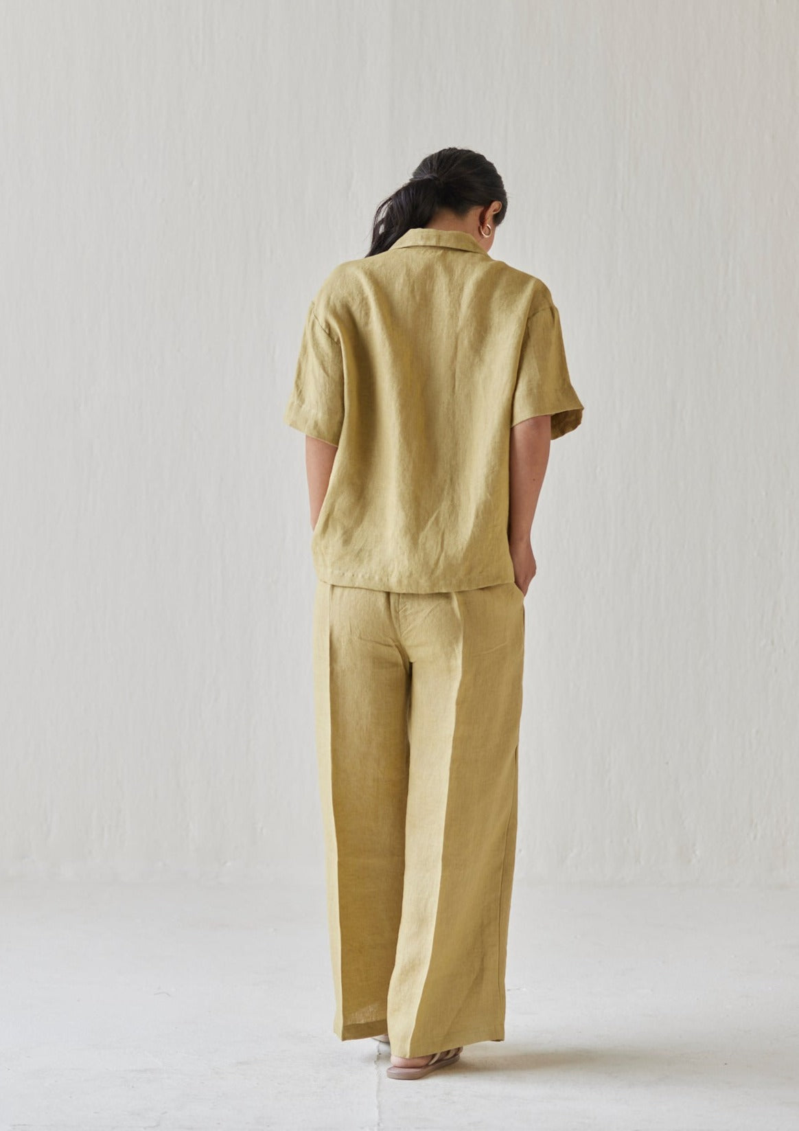 Oasis Linen Ochre Shirt