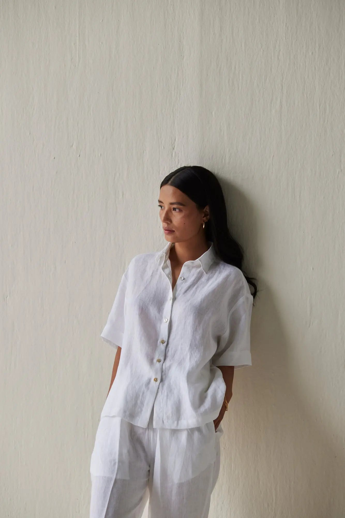 Oasis Linen White Shirt SanctuaryLiving