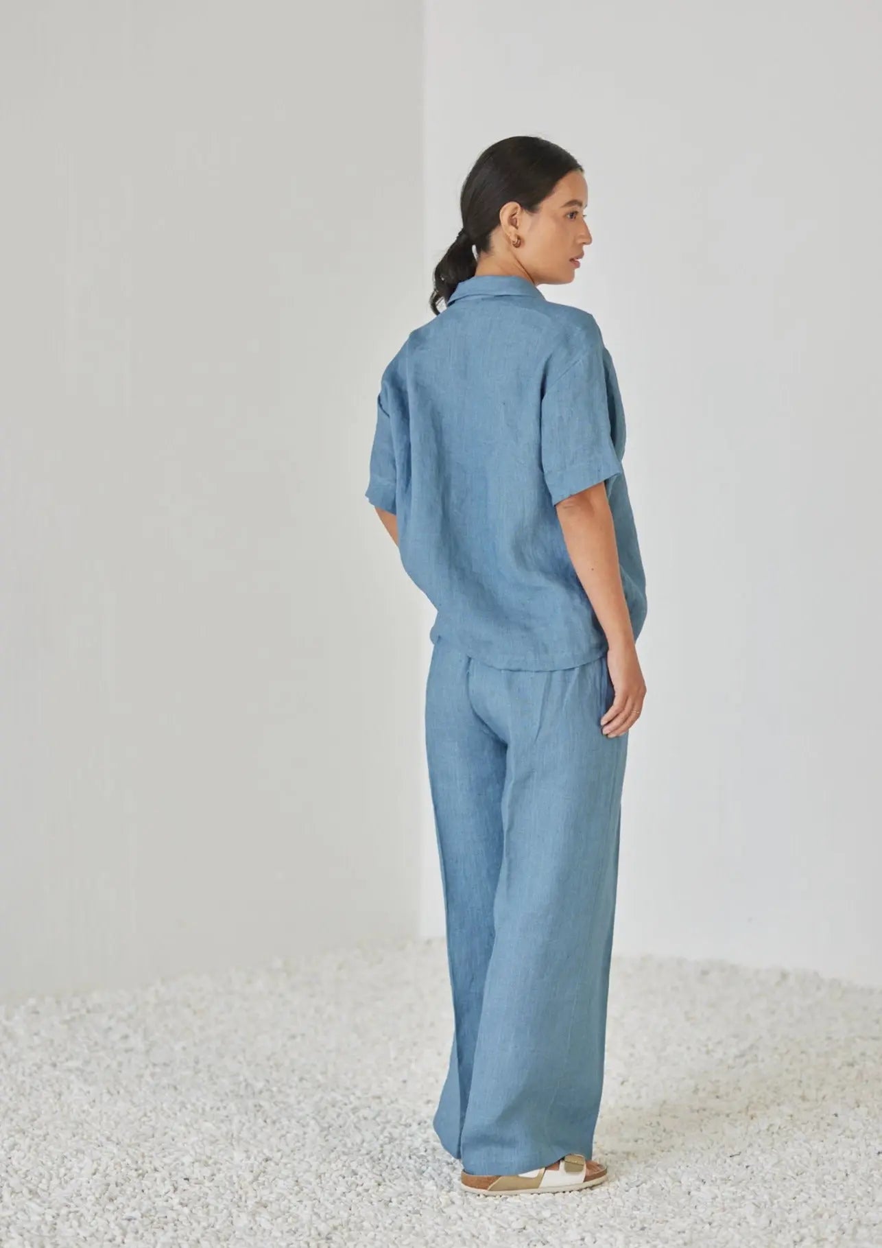 Oasis Linen Blue Co-ord Set SanctuaryLiving
