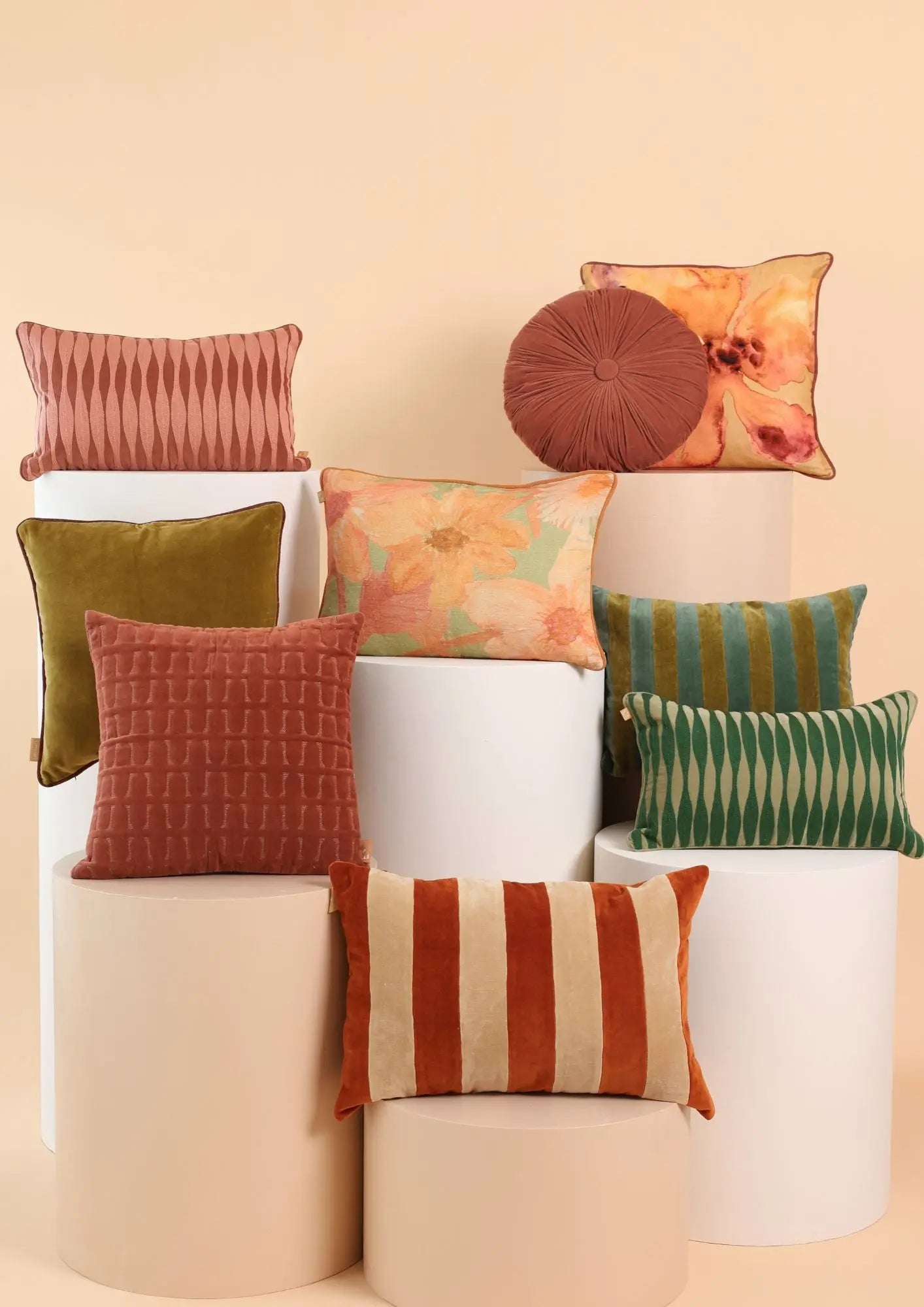 Glow Olive Green Velvet Cushion Cover SanctuaryLiving