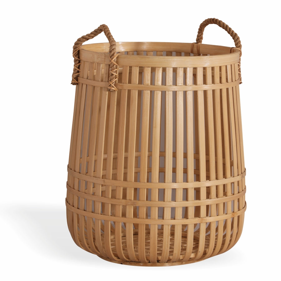 Antalya Handwoven Bamboo Basket-Natural