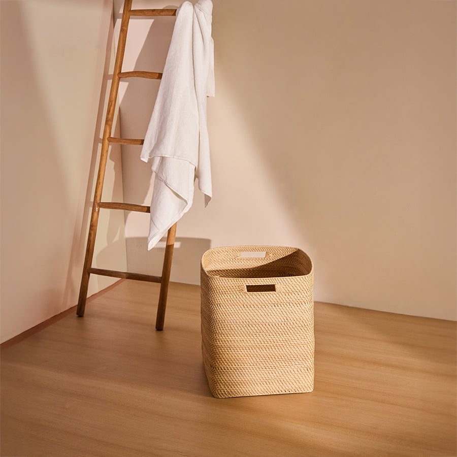 Boston Handwoven Rattan Basket-Natural