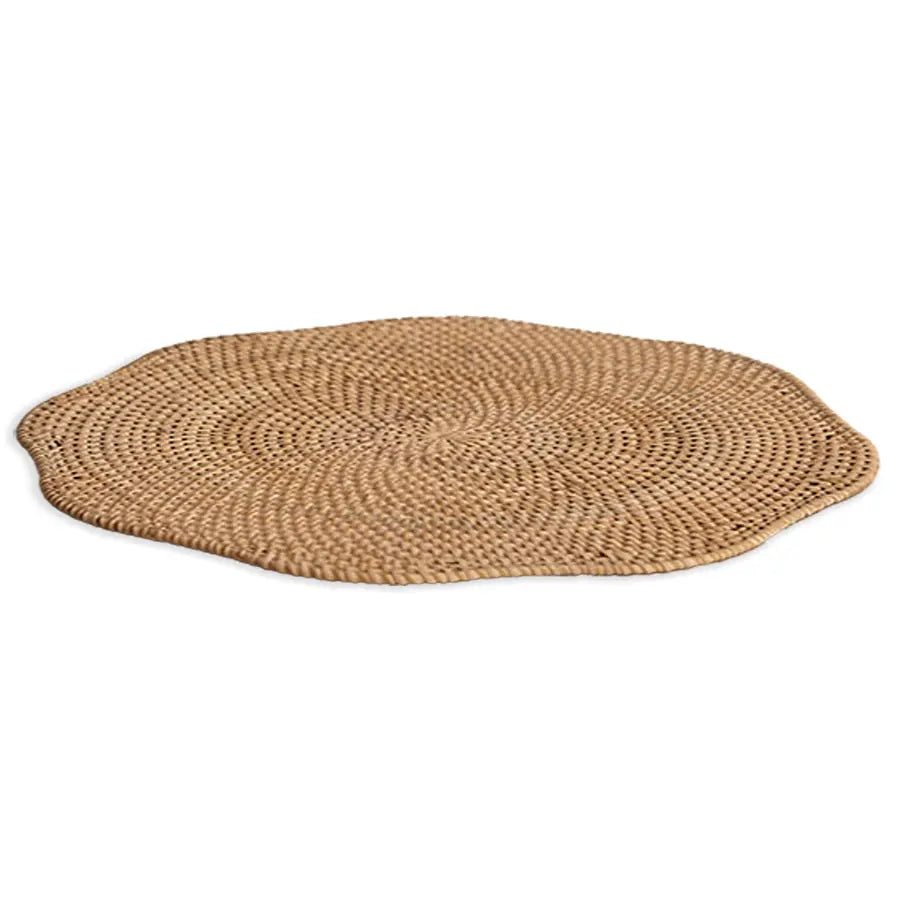 Ferrara Handwoven Rattan Star Placemat-Natural Quilt Avenue