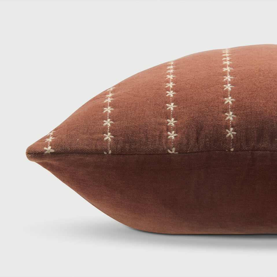 Sitara Rhubarb Velvet Cushion Cover