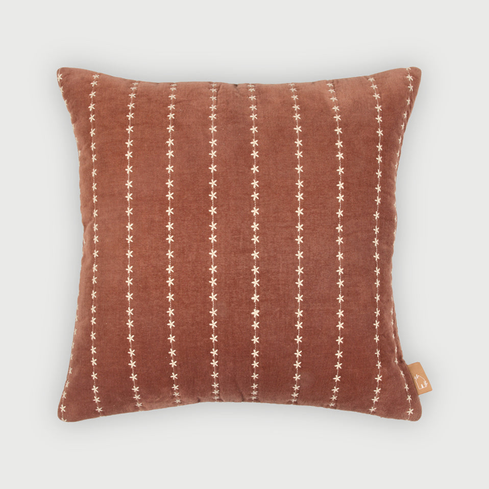 Sitara Rhubarb Velvet Cushion Cover