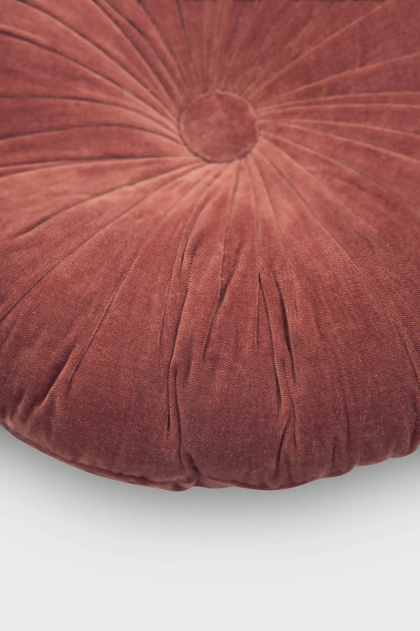 Cuddle Rhubarb Velvet Round Cushion SanctuaryLiving