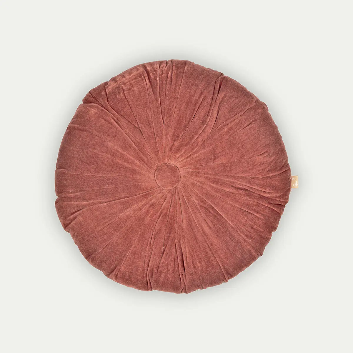Cuddle Rhubarb Velvet Round Cushion SanctuaryLiving