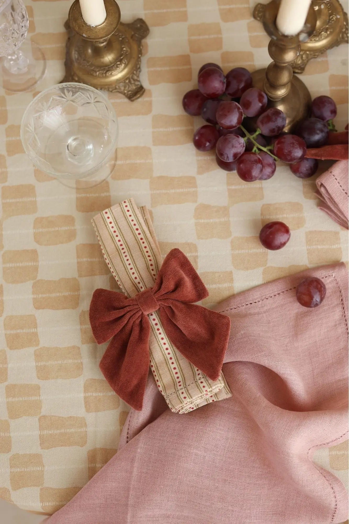 Echo Sand Cotton Table Cover SanctuaryLiving