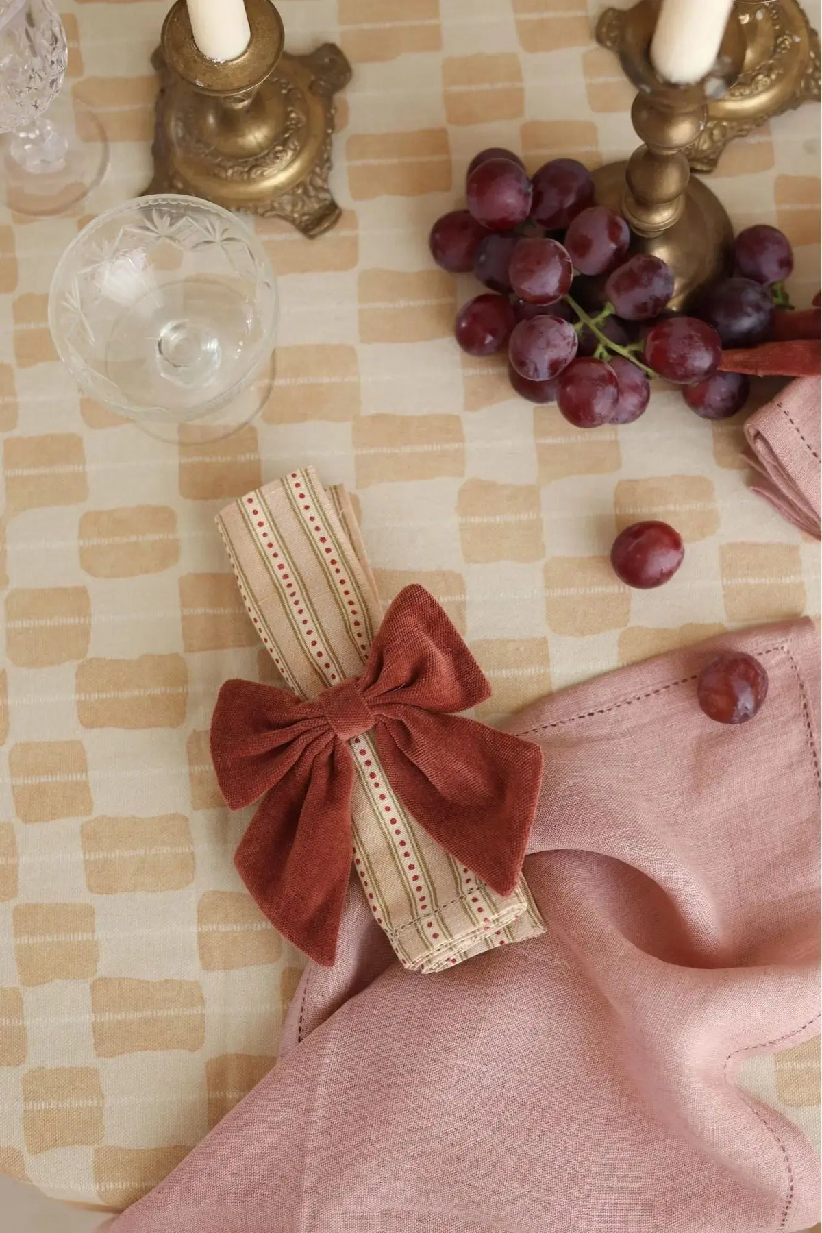 Echo Sand Cotton Table Cover SanctuaryLiving