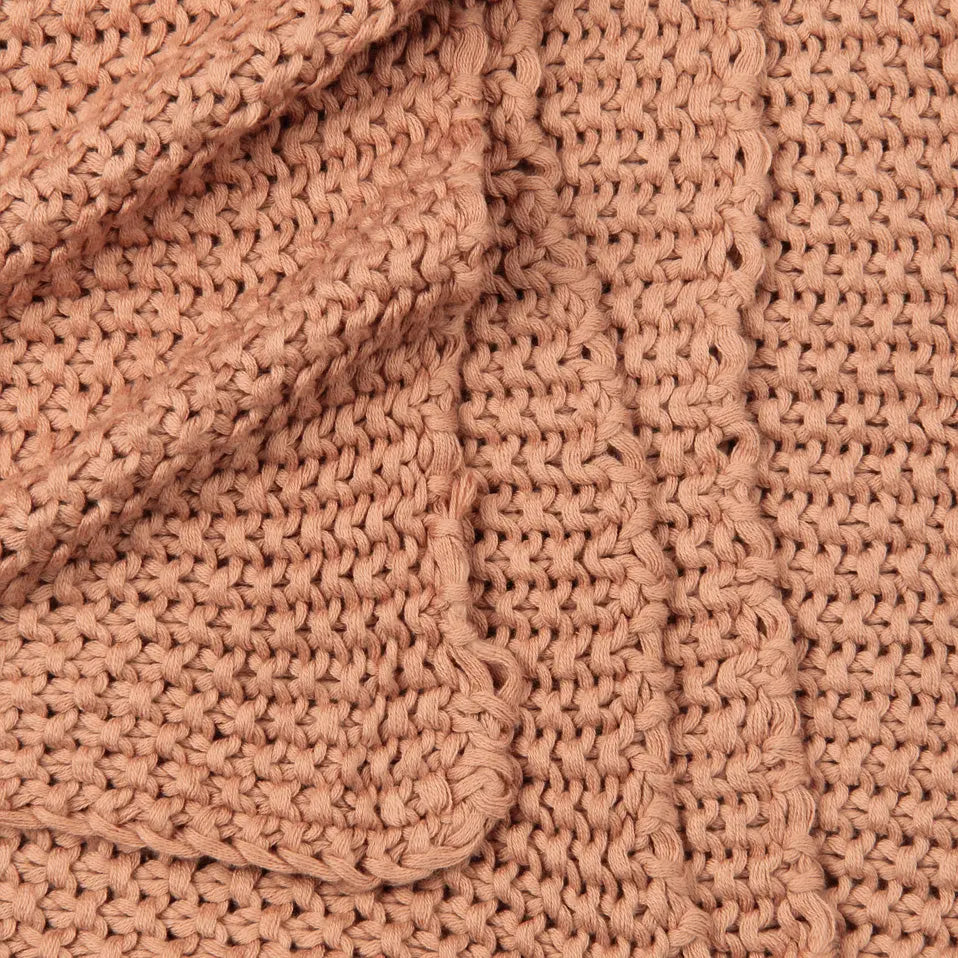 Spice Moss Knit Throw SanctuaryLiving