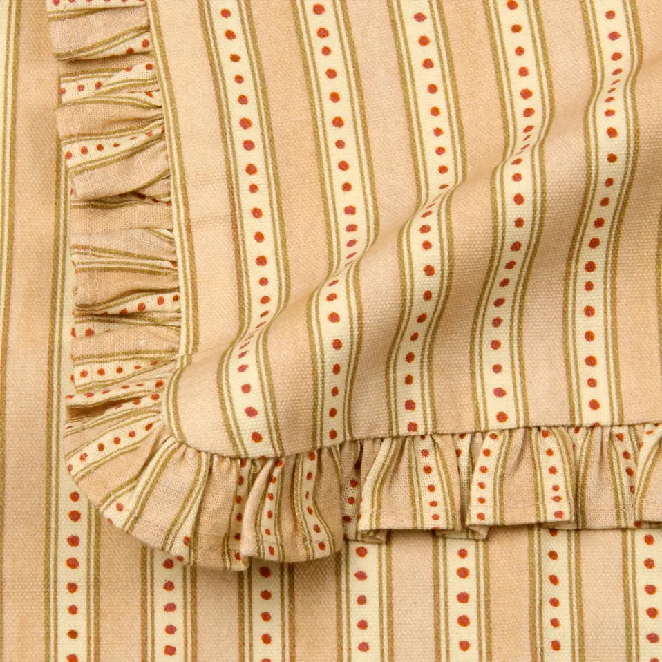 River Apricot Ruffle Table Mats-Set of 2 SanctuaryLiving