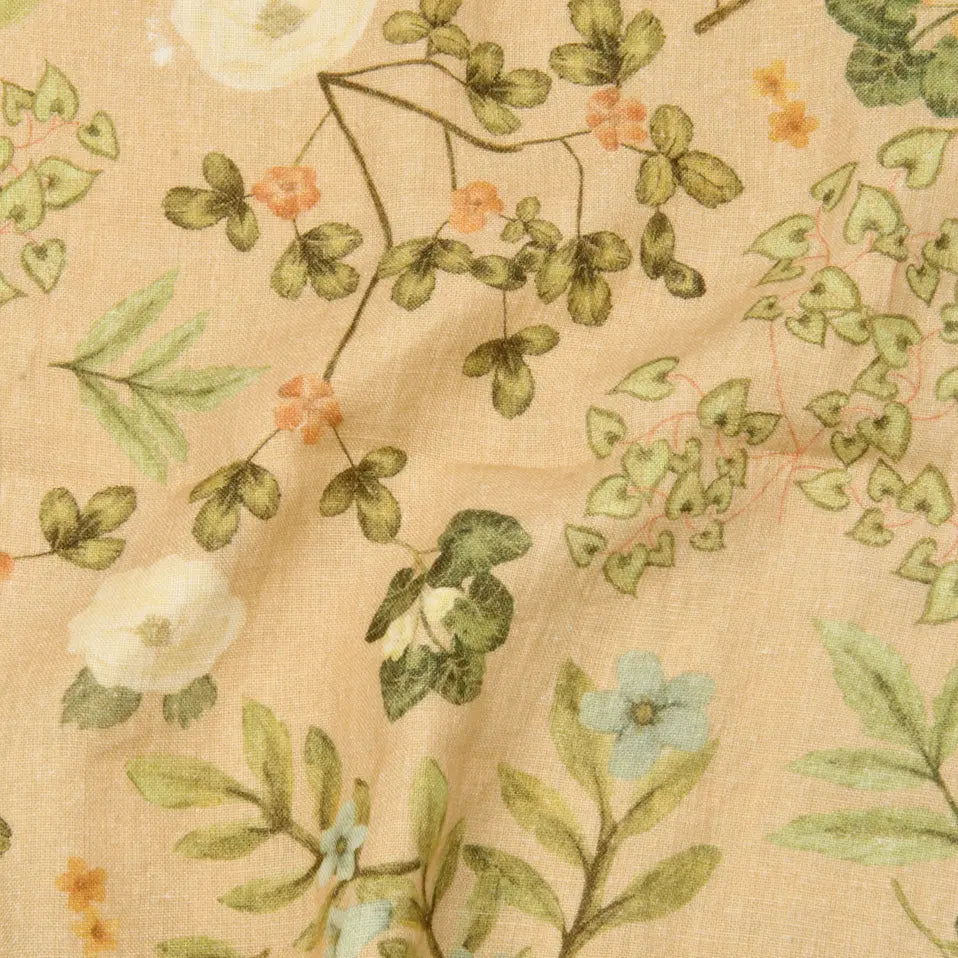 Valley Peach Linen Table Runner SanctuaryLiving