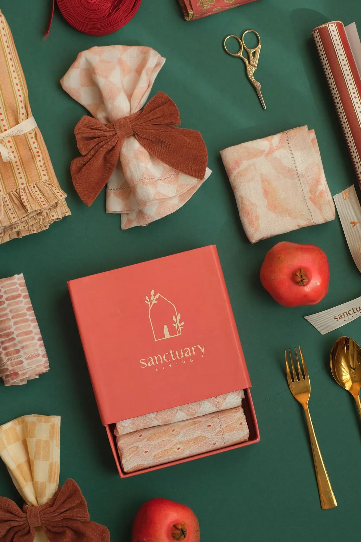 Linen Blue Napkins Gift Set SanctuaryLiving
