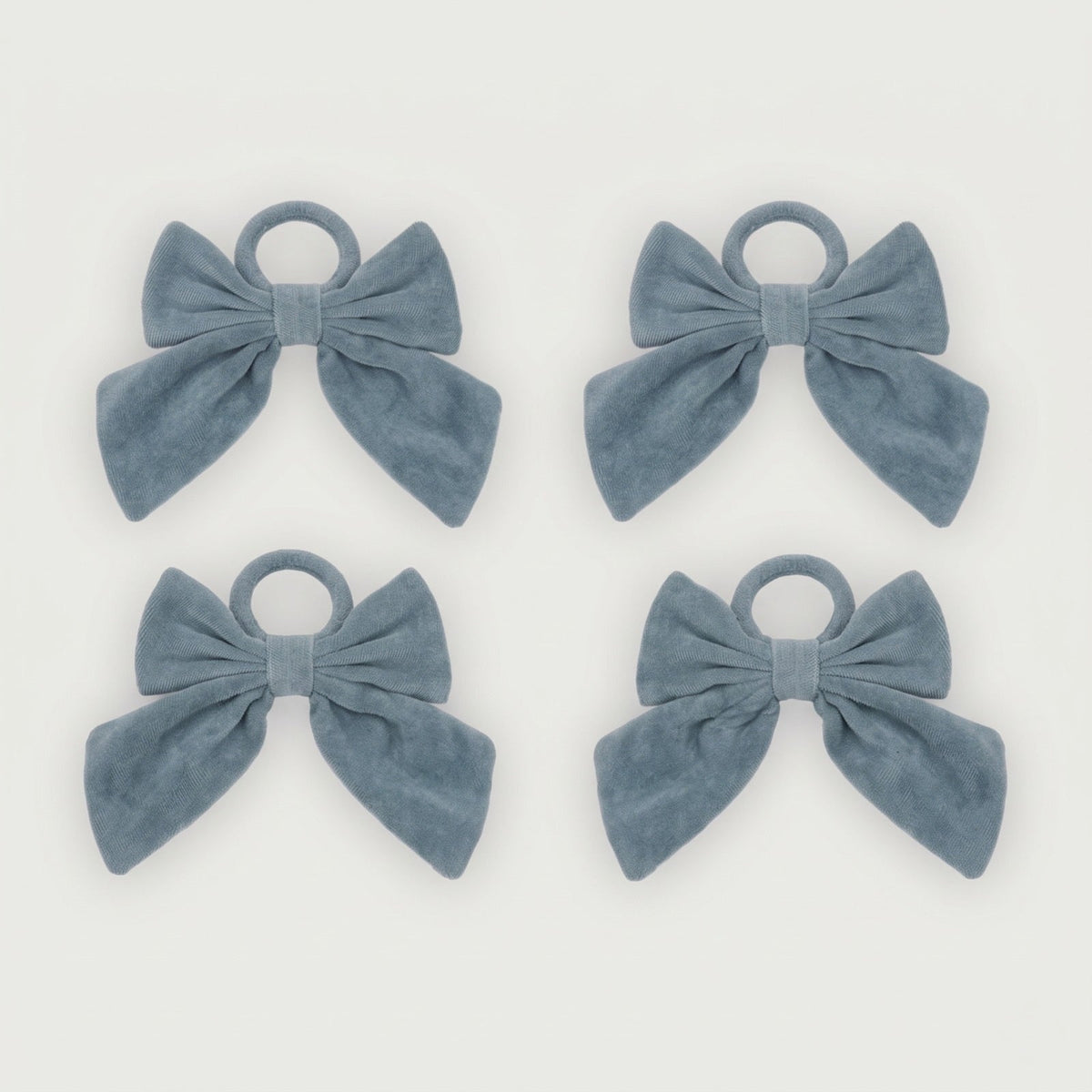Teal Velvet Napkin Rings-Set of 4 SanctuaryLiving