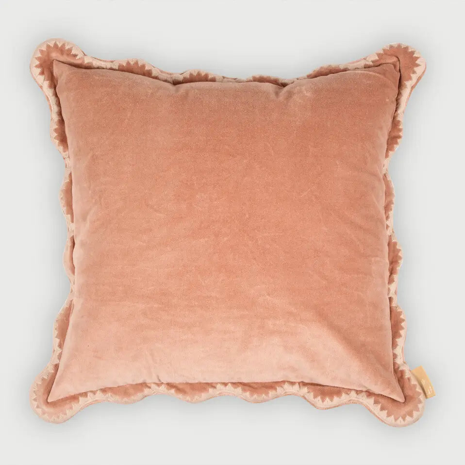 Mirage Scallop Apricot Cushion Cover SanctuaryLiving