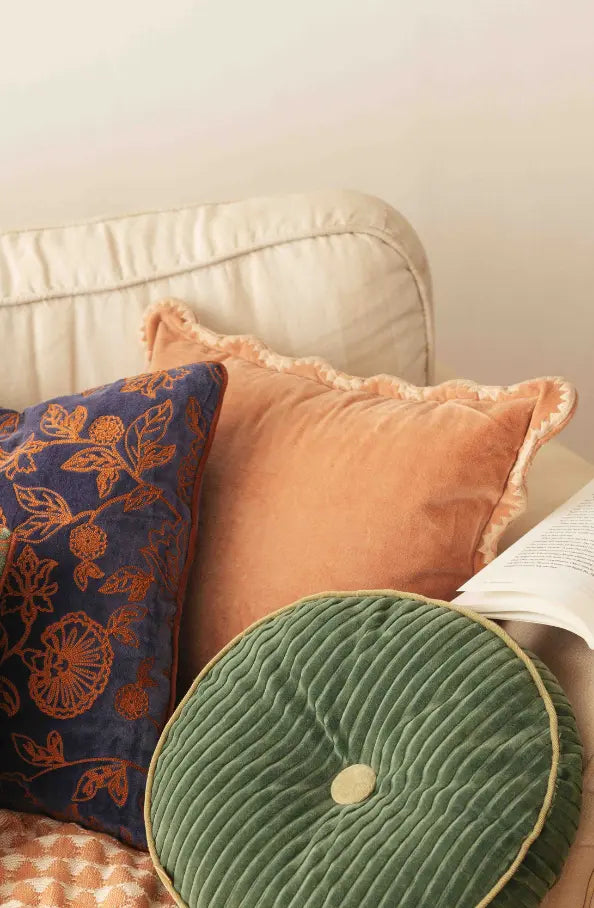 Mirage Scallop Apricot Cushion Cover SanctuaryLiving