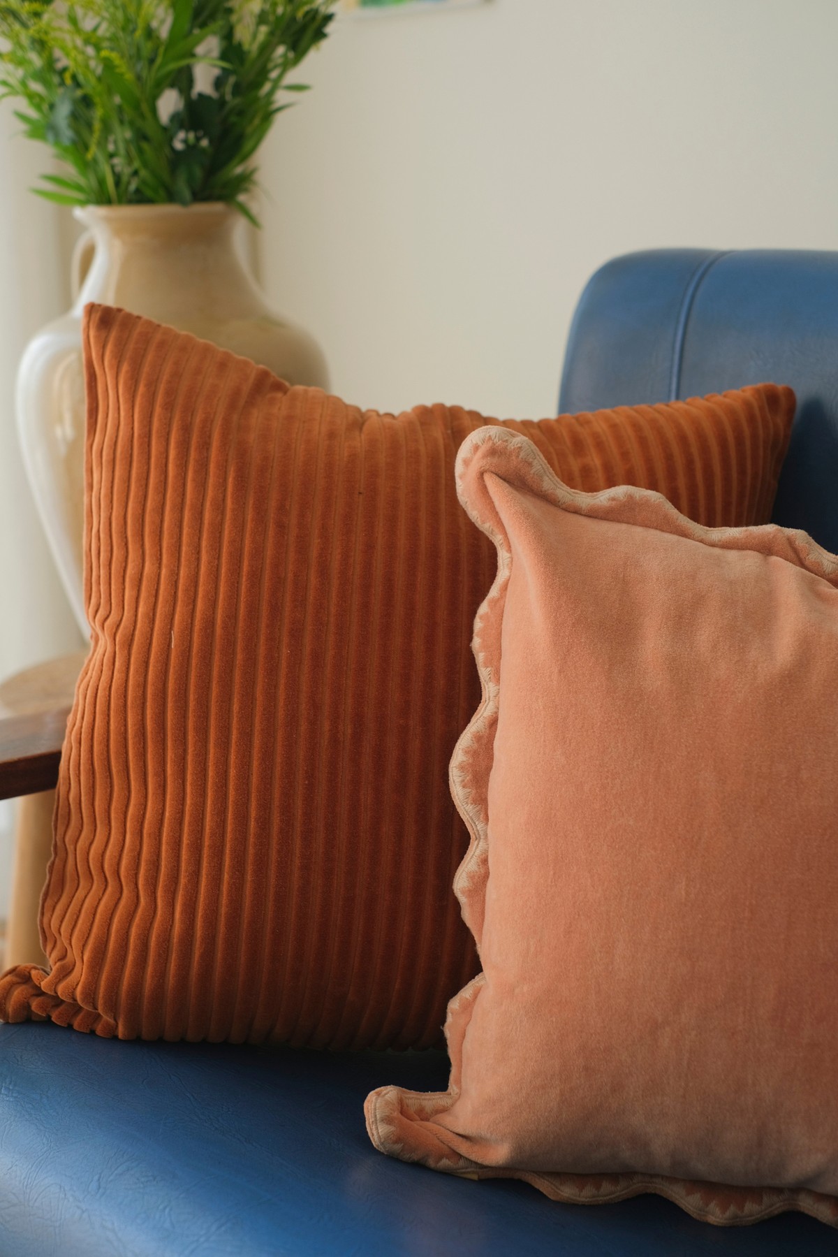 Mirage Scallop Apricot Cushion Cover