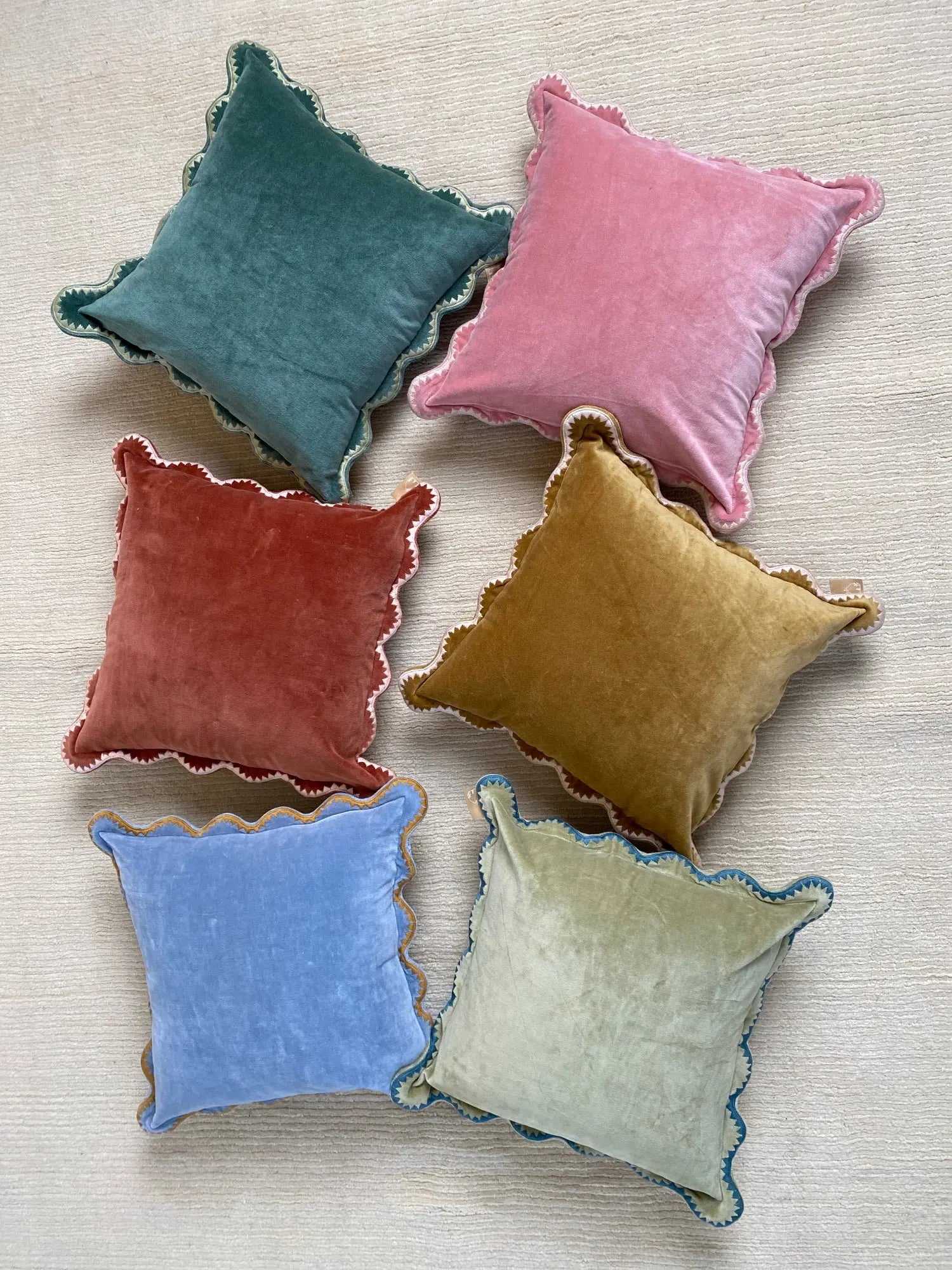 Mirage Scallop Melon Cushion Cover SanctuaryLiving