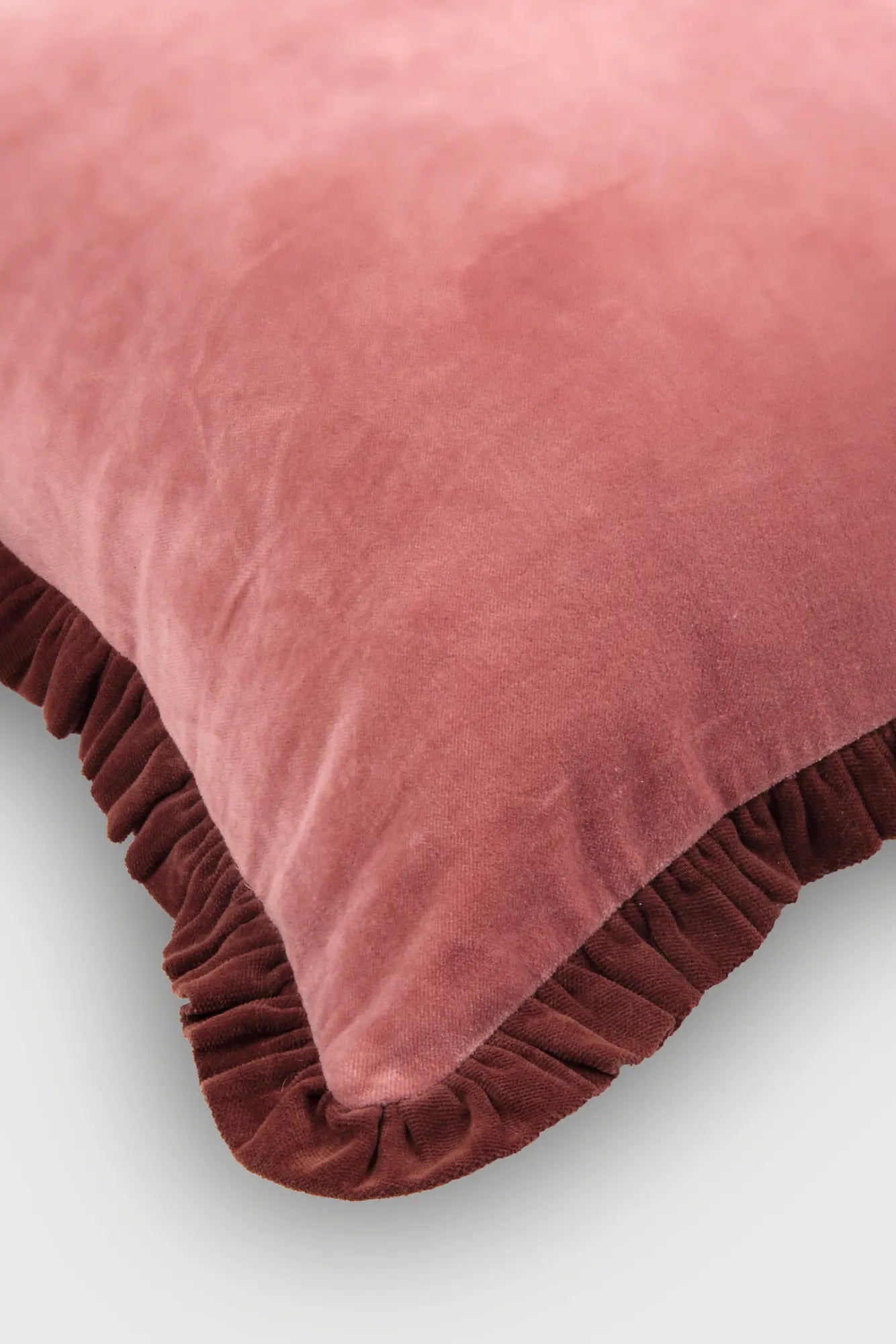 Jasper Ruffle Raspberry Cushion Cover SanctuaryLiving