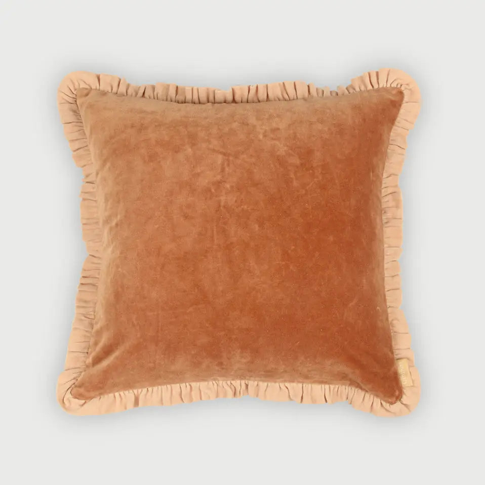 Jasper Ruffle Spice Cushion Cover SanctuaryLiving