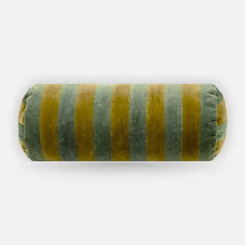 Holly Eucalyptus Striped Bolster Cover SanctuaryLiving