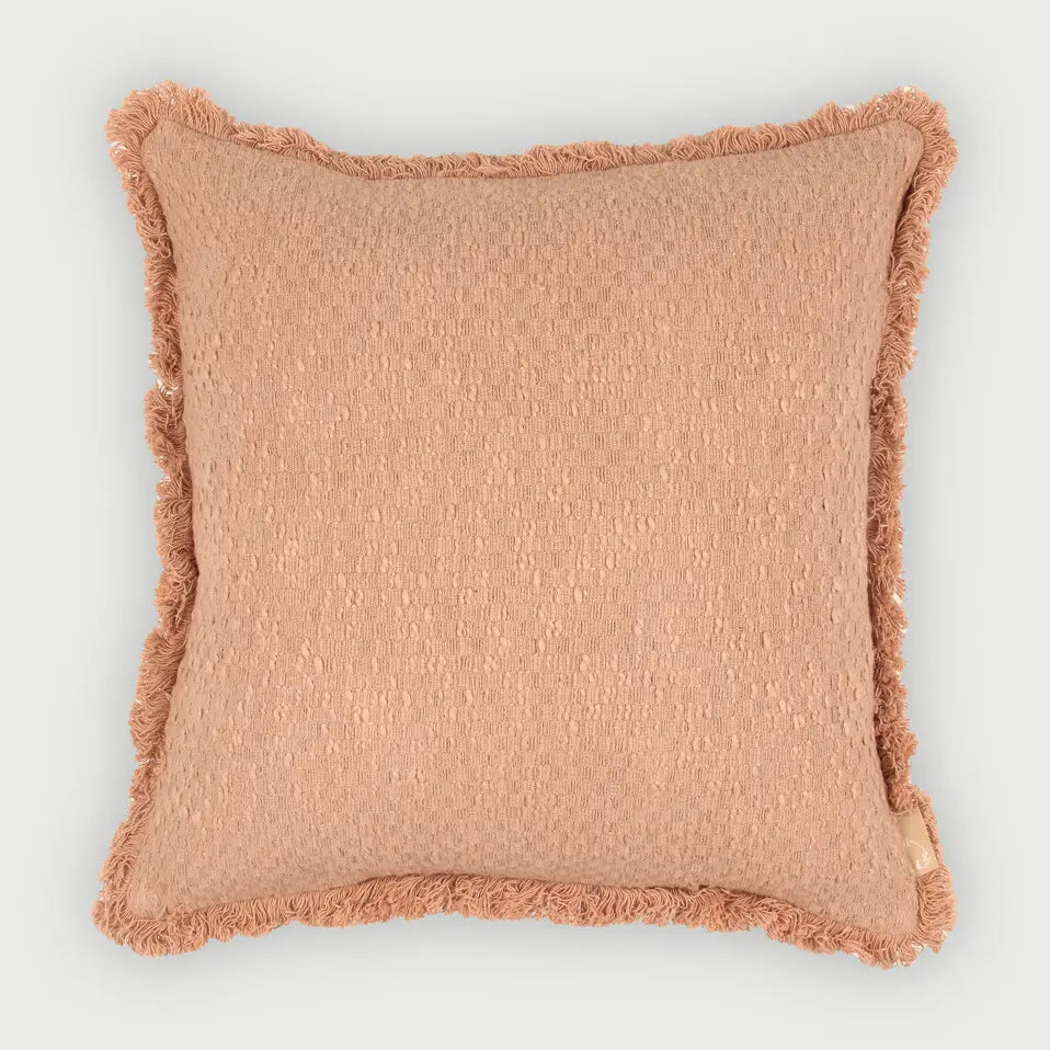 Reed Apricot Slub Cushion Cover SanctuaryLiving