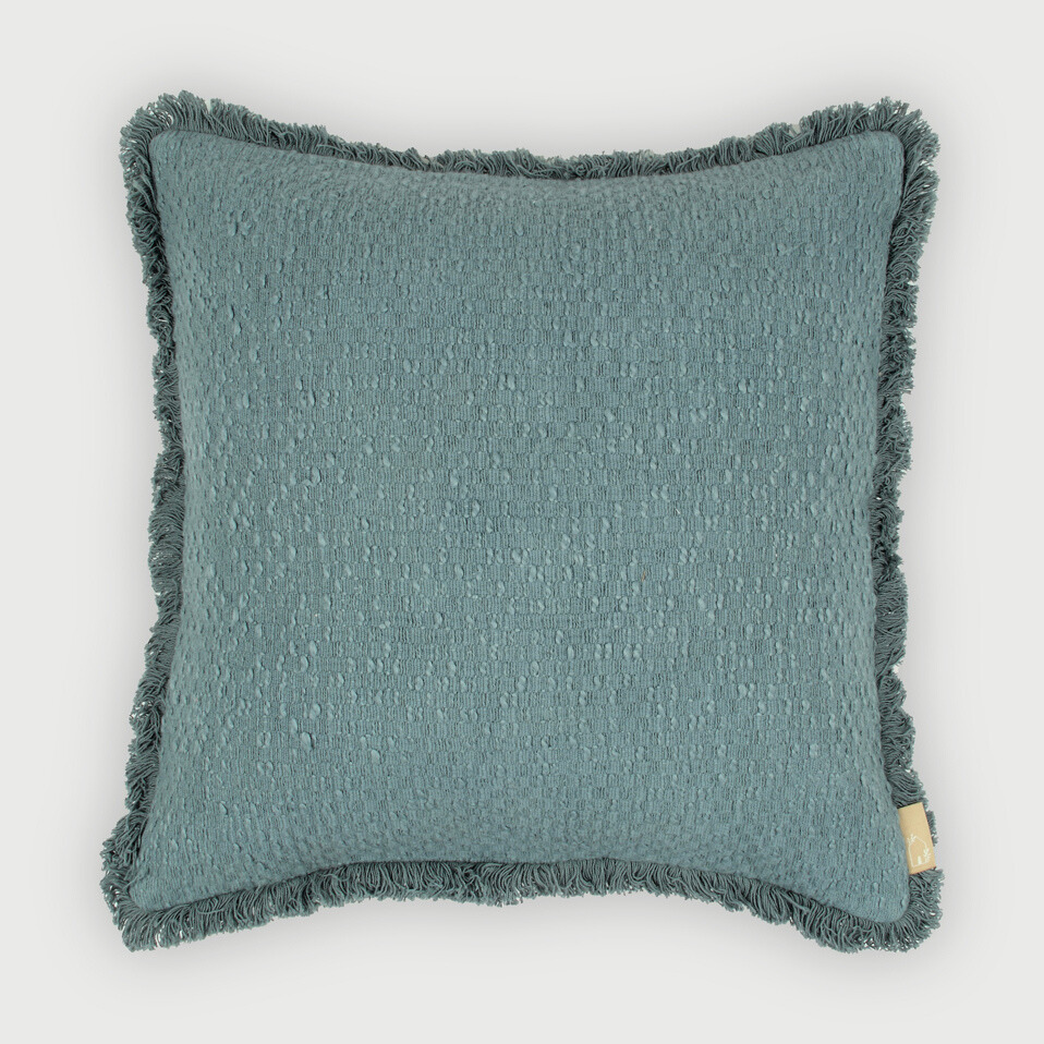 Reed Azure Slub Cushion Cover