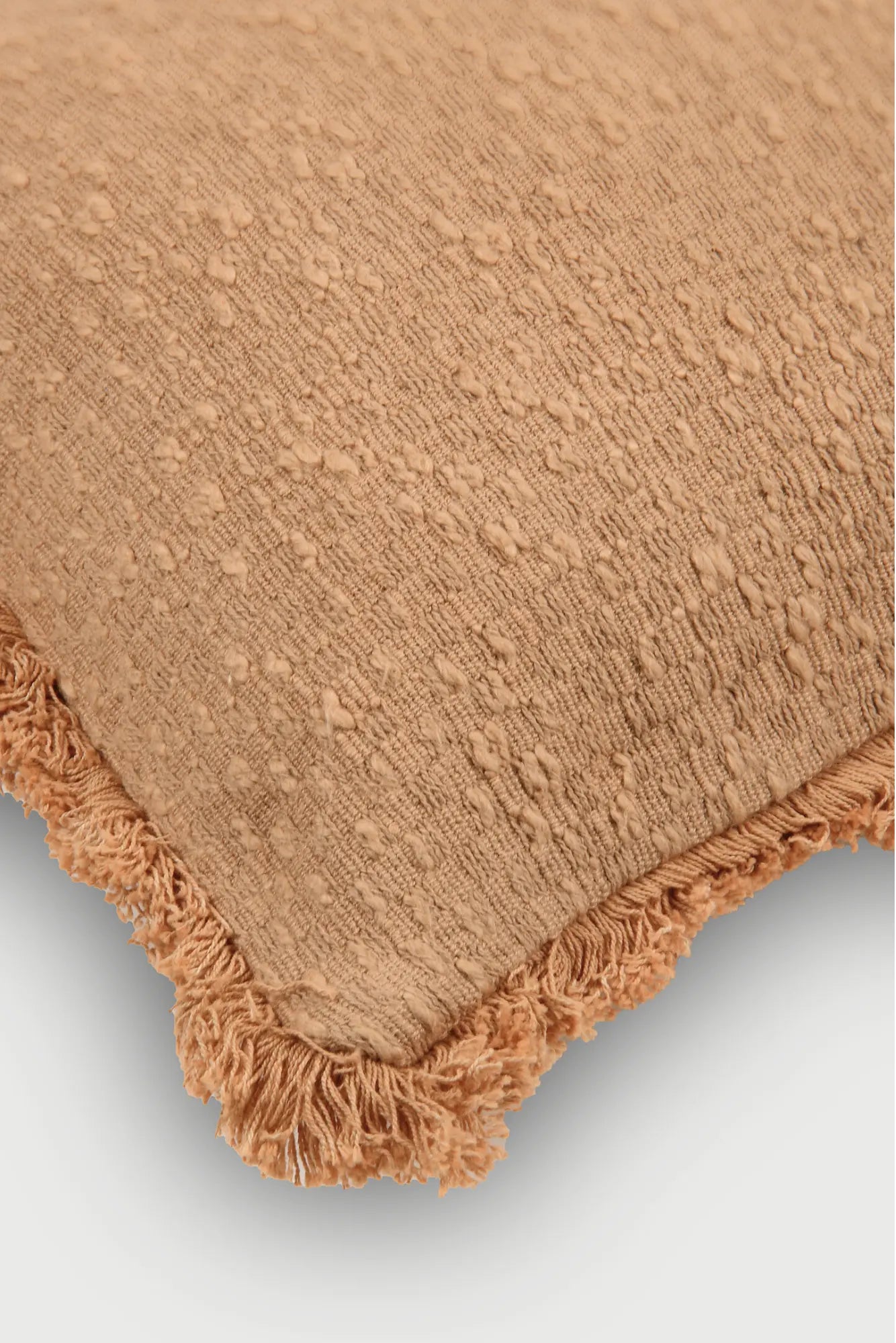 Reed Apricot Slub Cushion Cover SanctuaryLiving