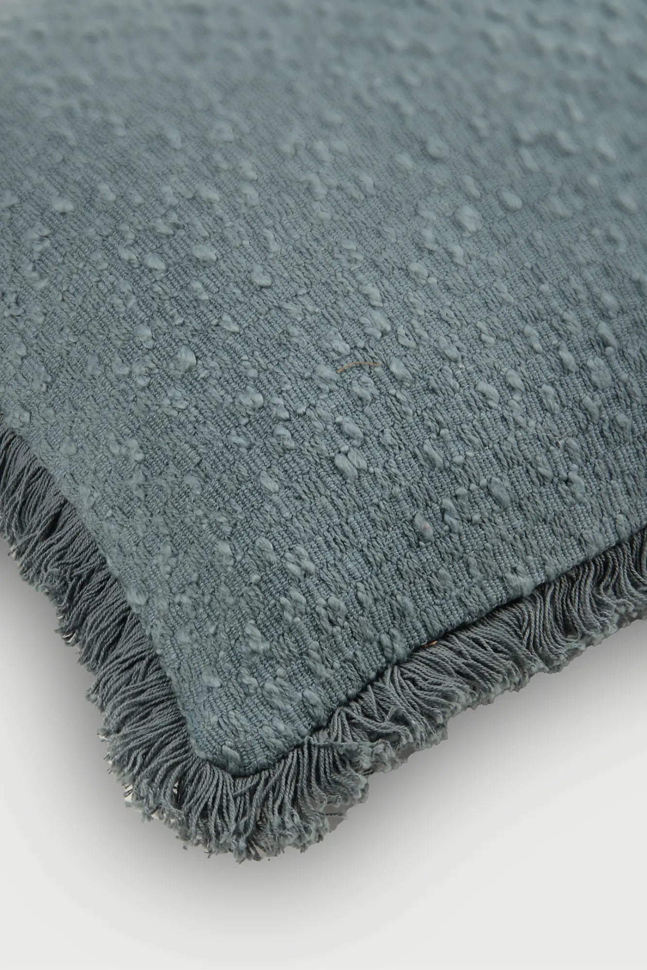 Reed Azure Slub Oblong Cushion Cover SanctuaryLiving