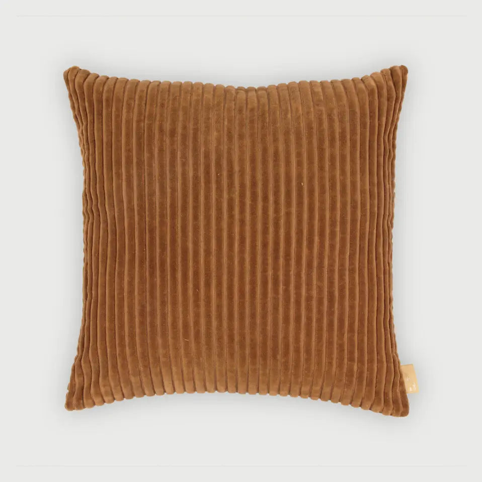 Luna Tan Brown Velvet Cushion Cover SanctuaryLiving
