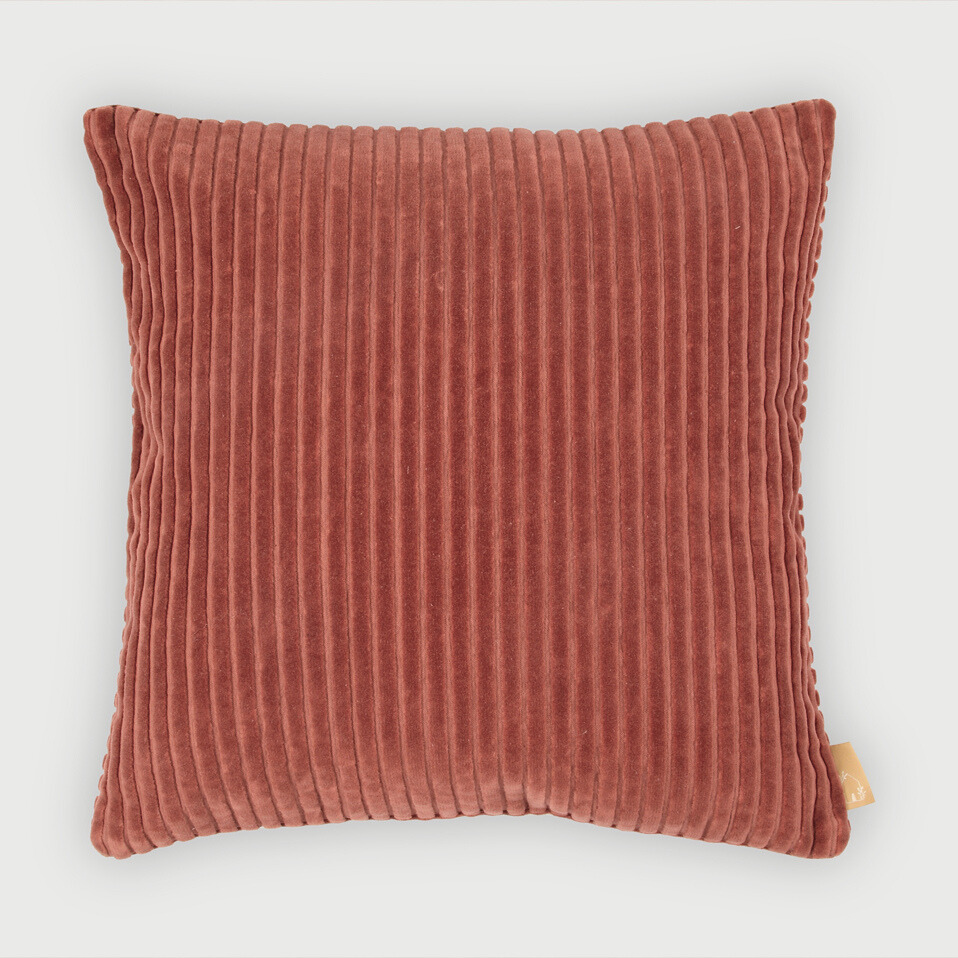 Luna Rhubarb Velvet Cushion Cover