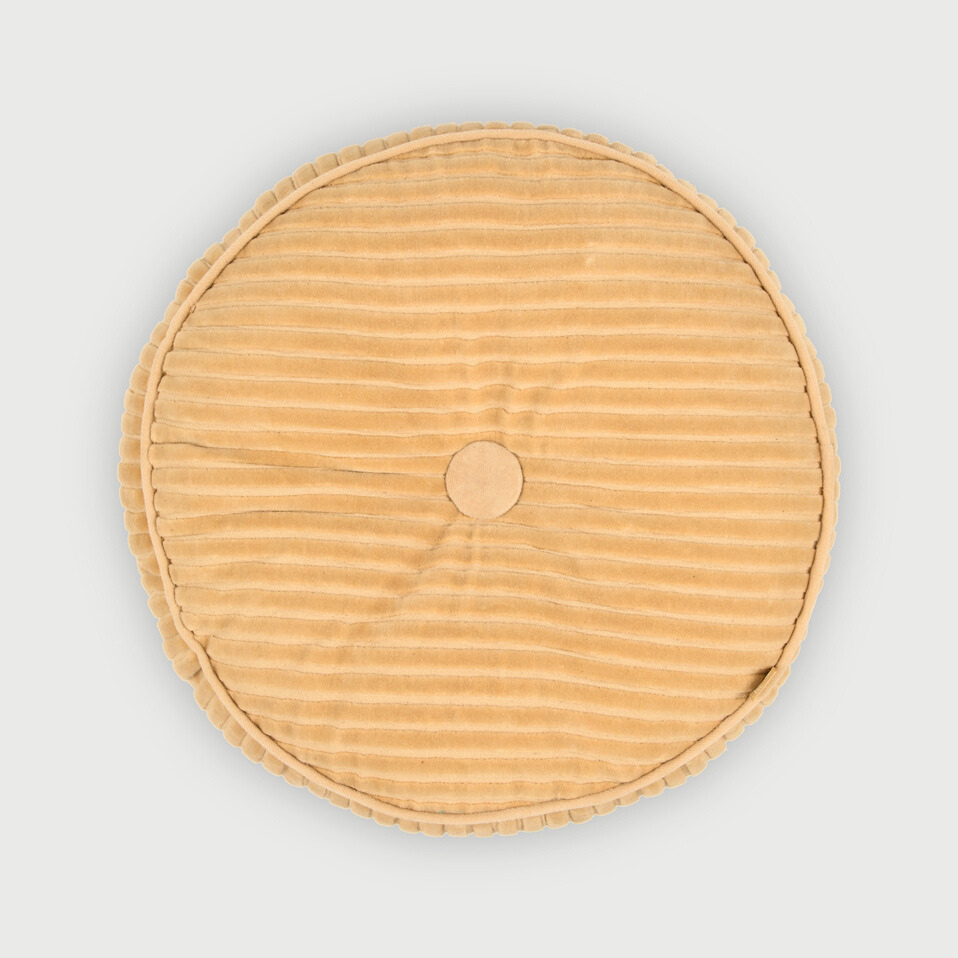 Luna Sunset Velvet Round Cushion