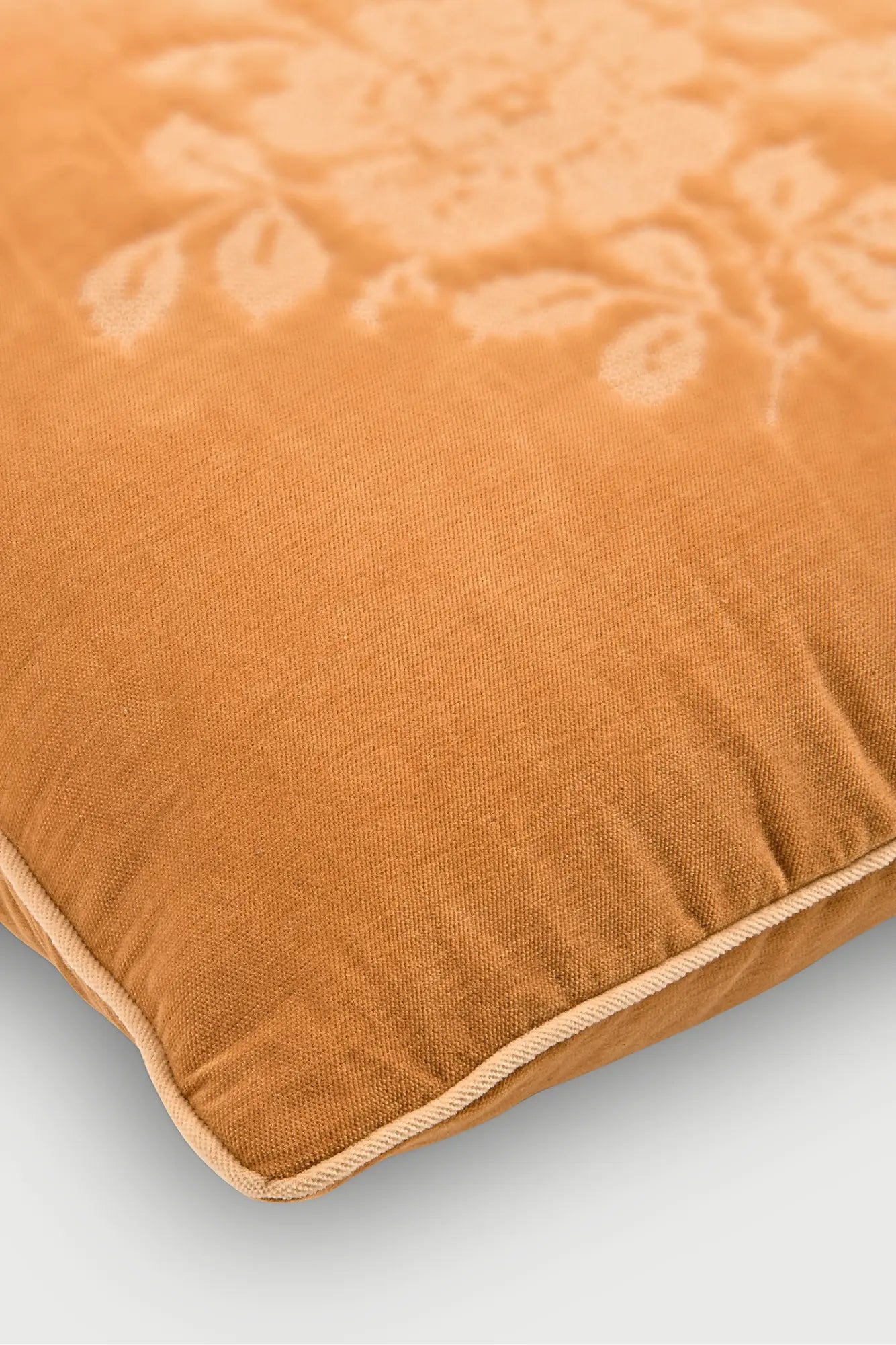 Camellia Melon Cross Stitch Cushion Cover SanctuaryLiving