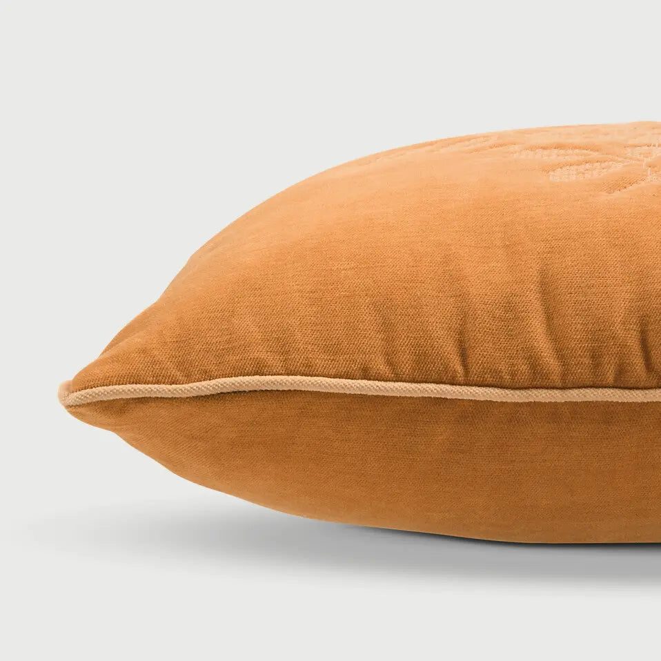 Camellia Melon Cross Stitch Cushion Cover SanctuaryLiving