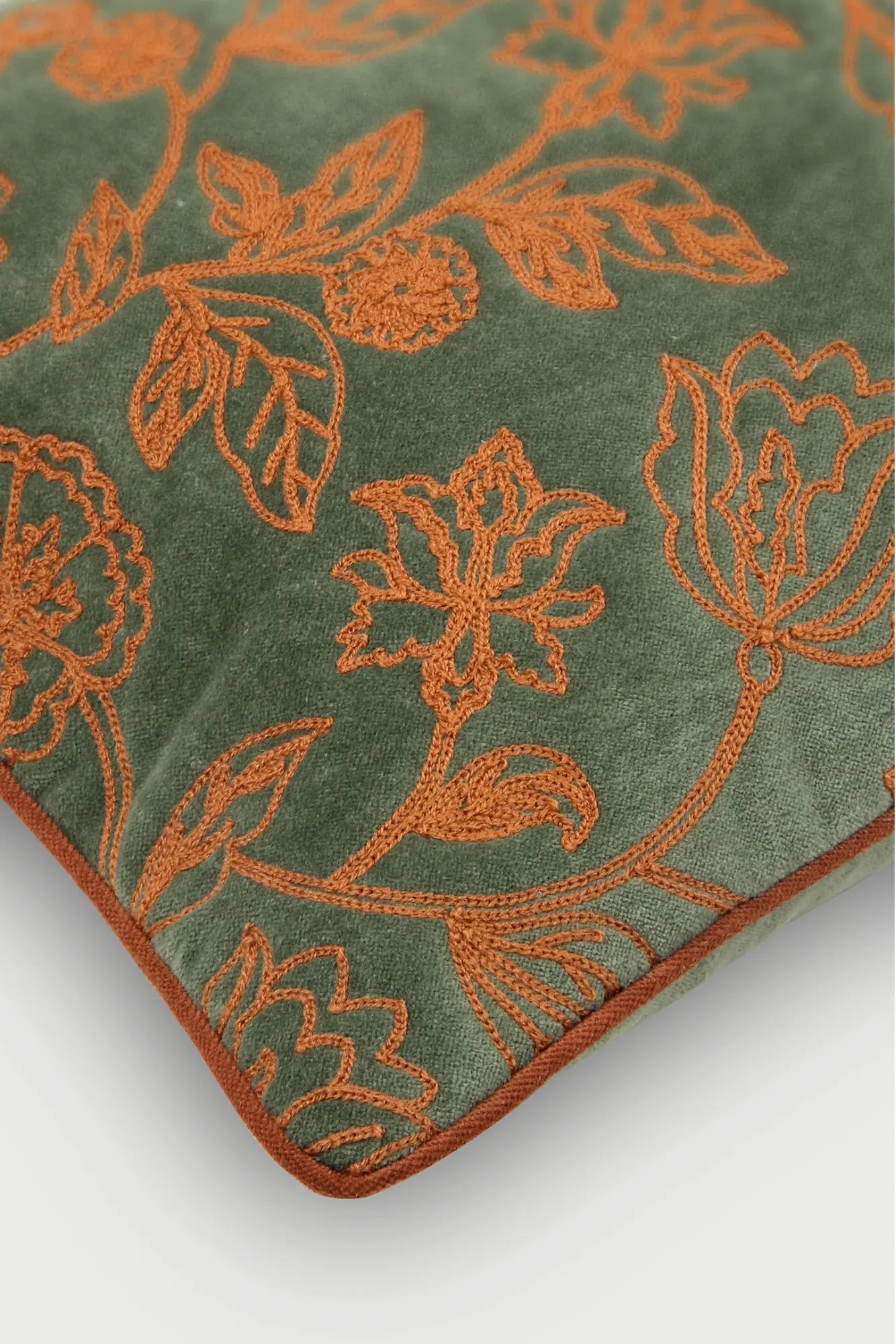 Rosabelle Chintz Eucalyptus Cushion Cover SanctuaryLiving