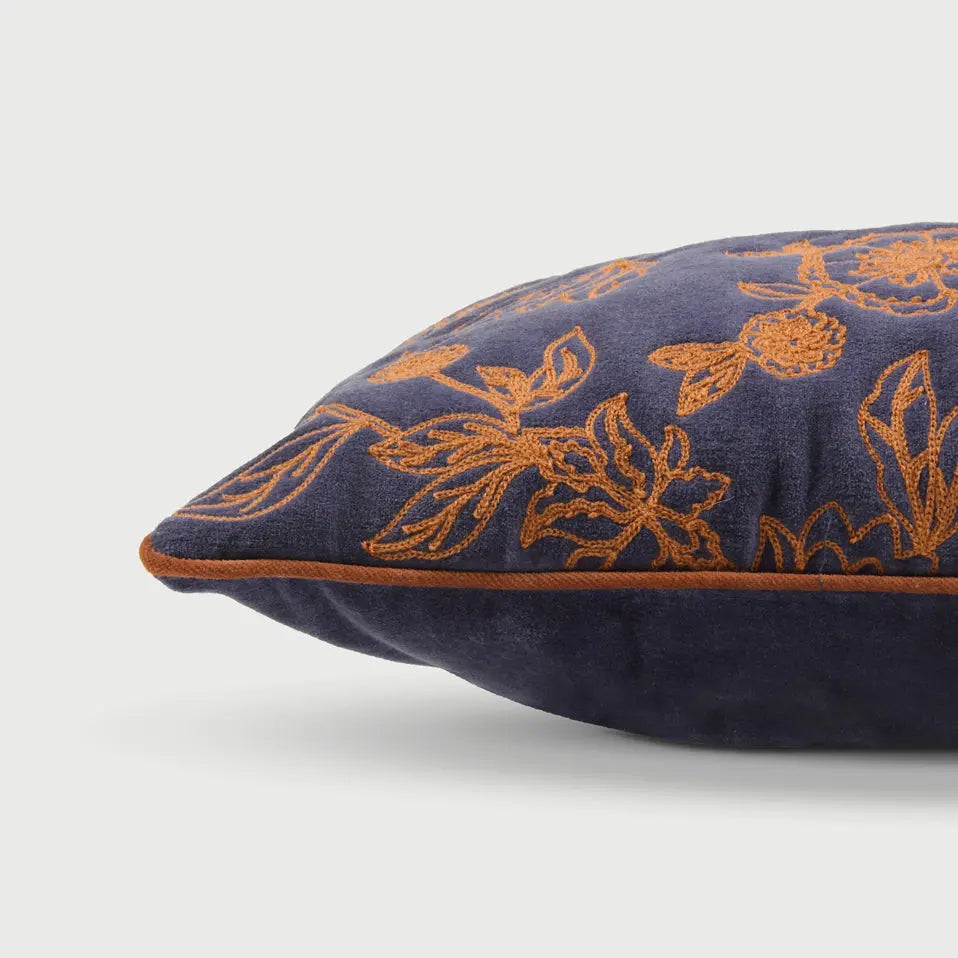 Rosabelle Chintz Cobalt Blue Cushion Cover SanctuaryLiving