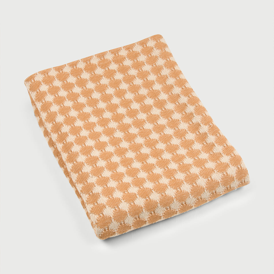 Ivy Spice Cotton Knitted Throw