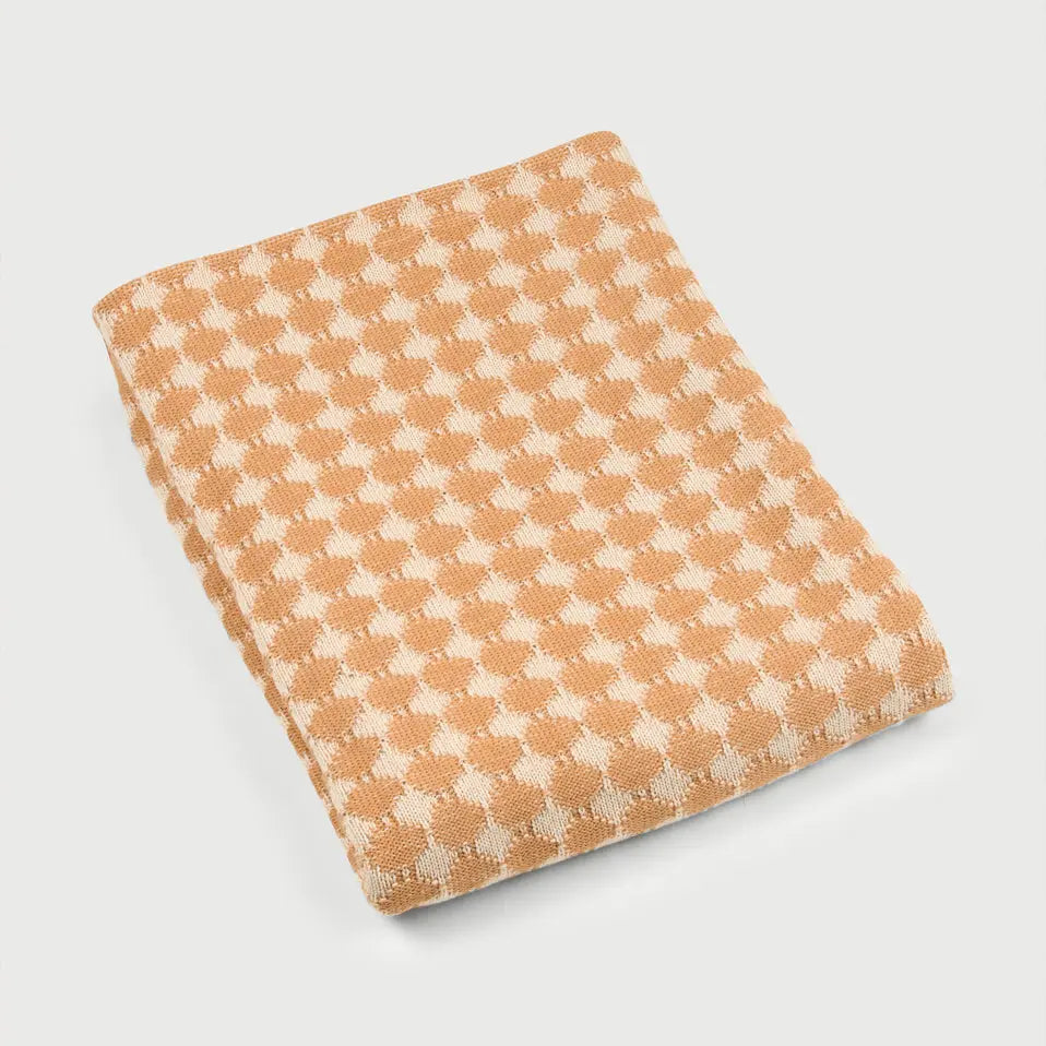 Ivy Spice Cotton Knitted Throw SanctuaryLiving