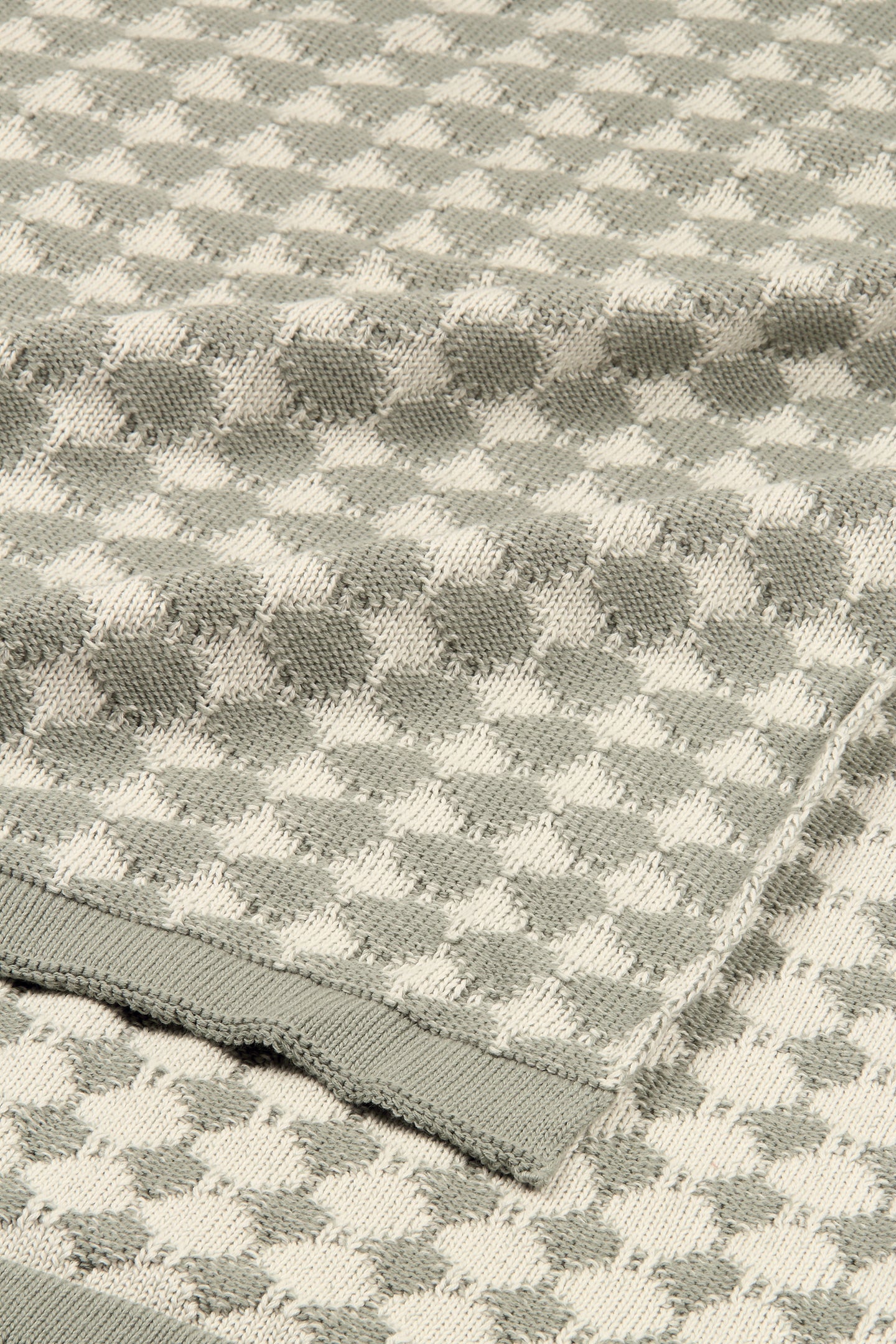 Ivy Sage Cotton Knitted Throw