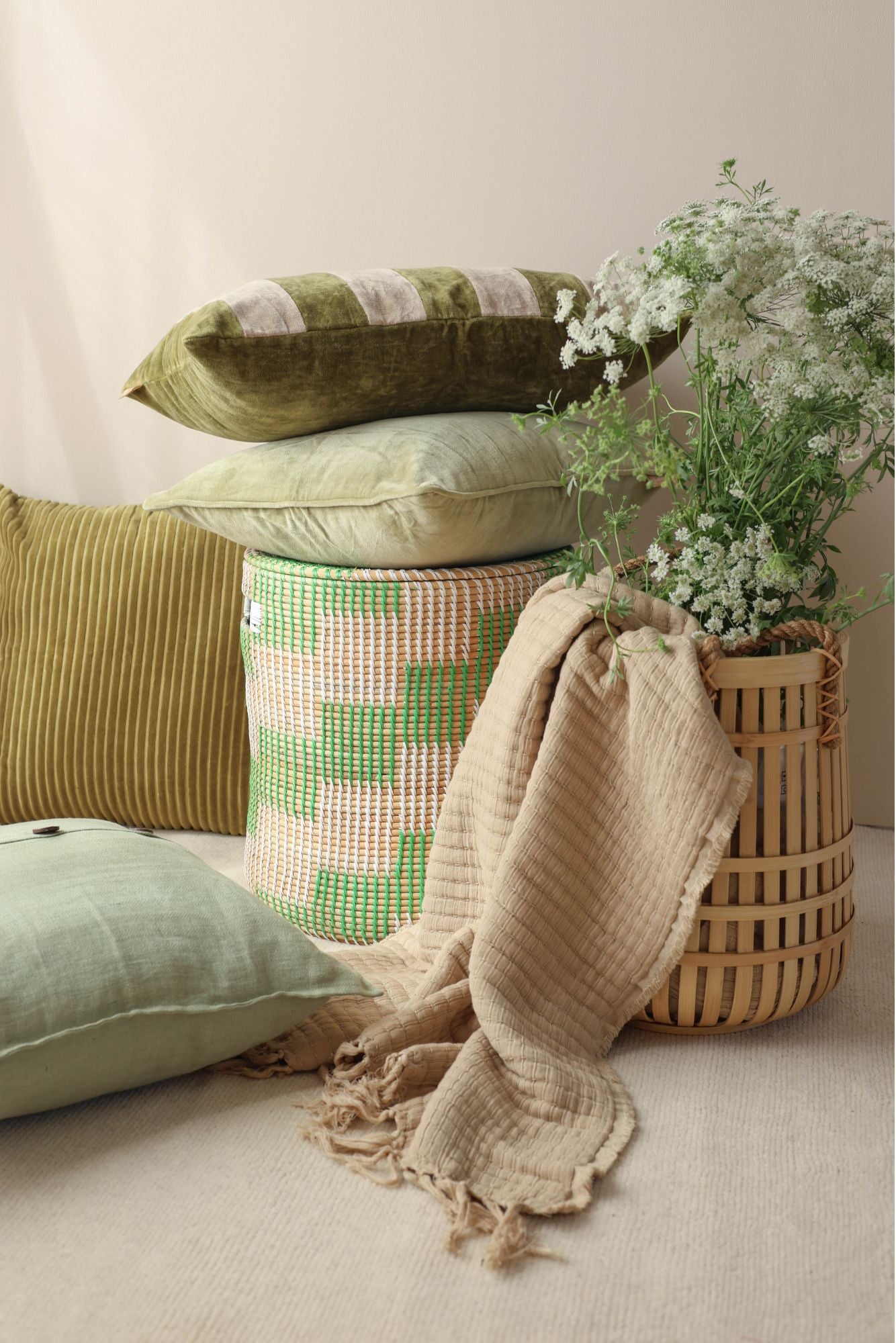 Trail Blush Cotton Throw