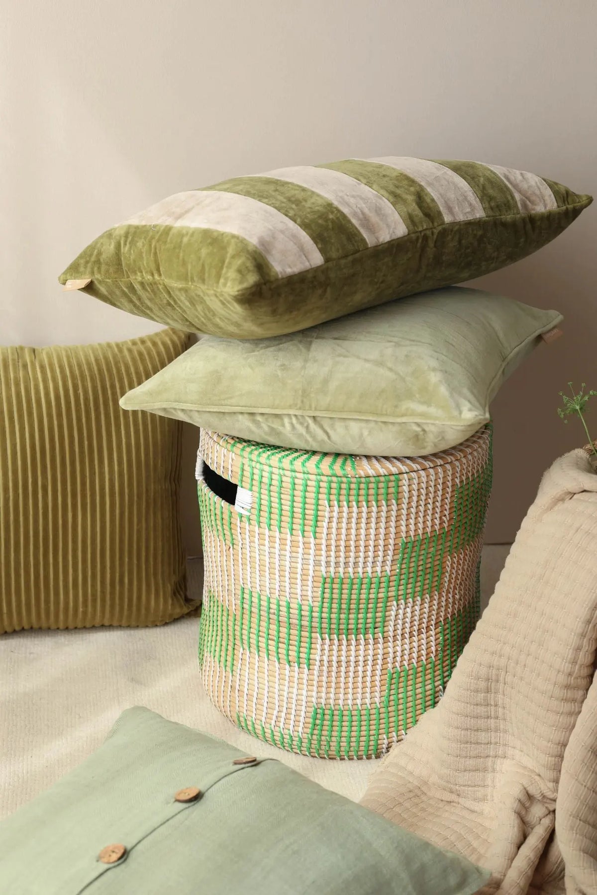 Trail Blush Cotton Throw SanctuaryLiving